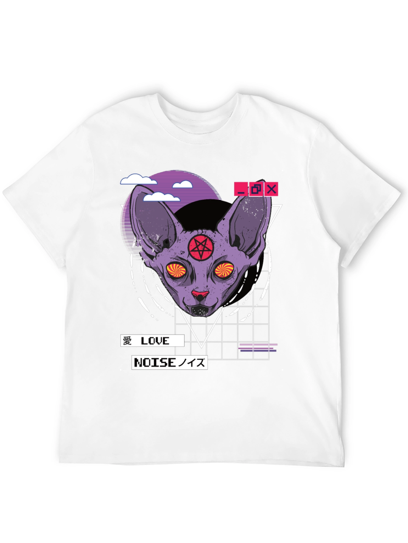 Occult Cat Graphic Tee - Edgy Aesthetic T-Shirt