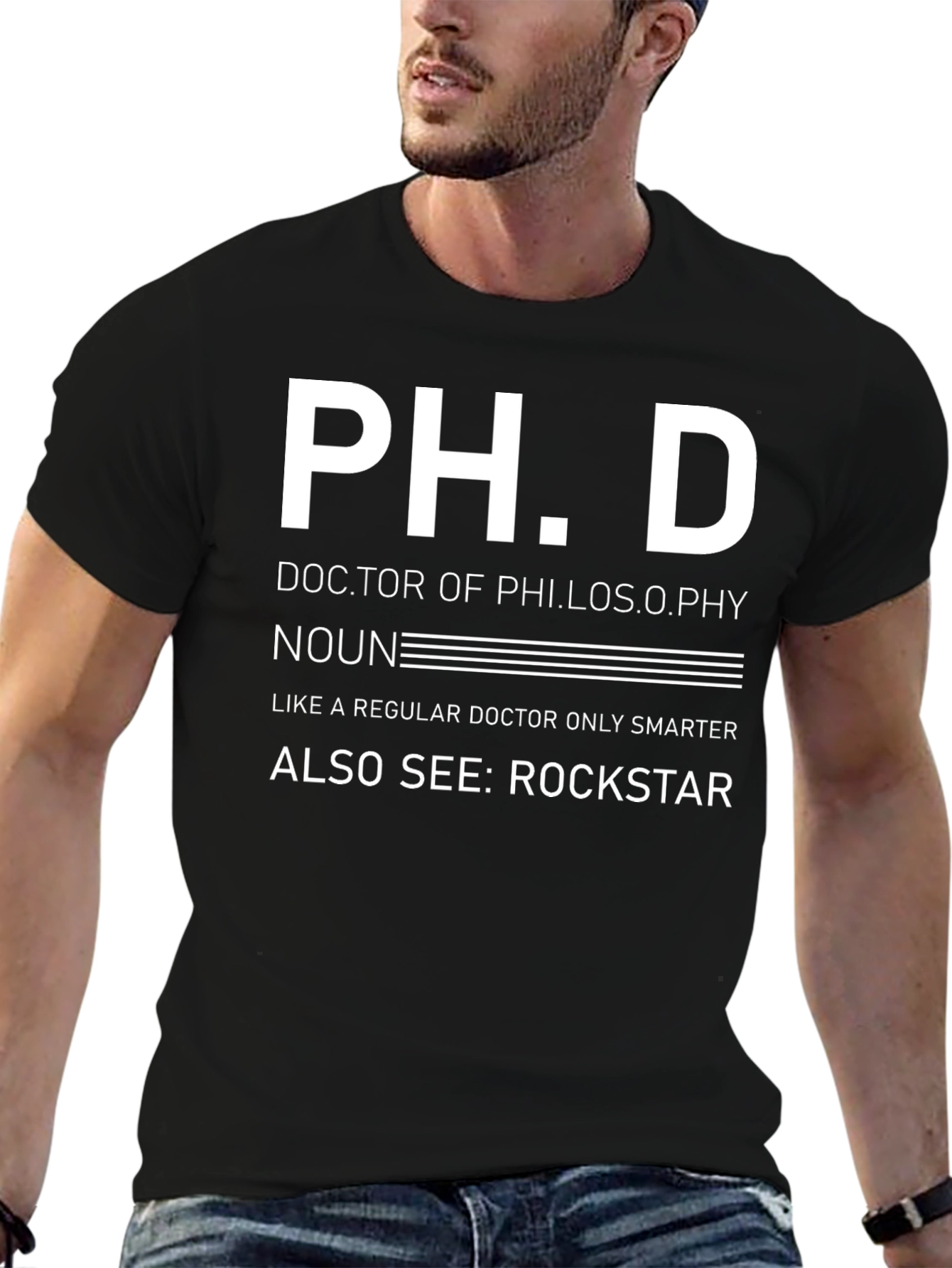 Ph.D. Definition Black T-Shirt