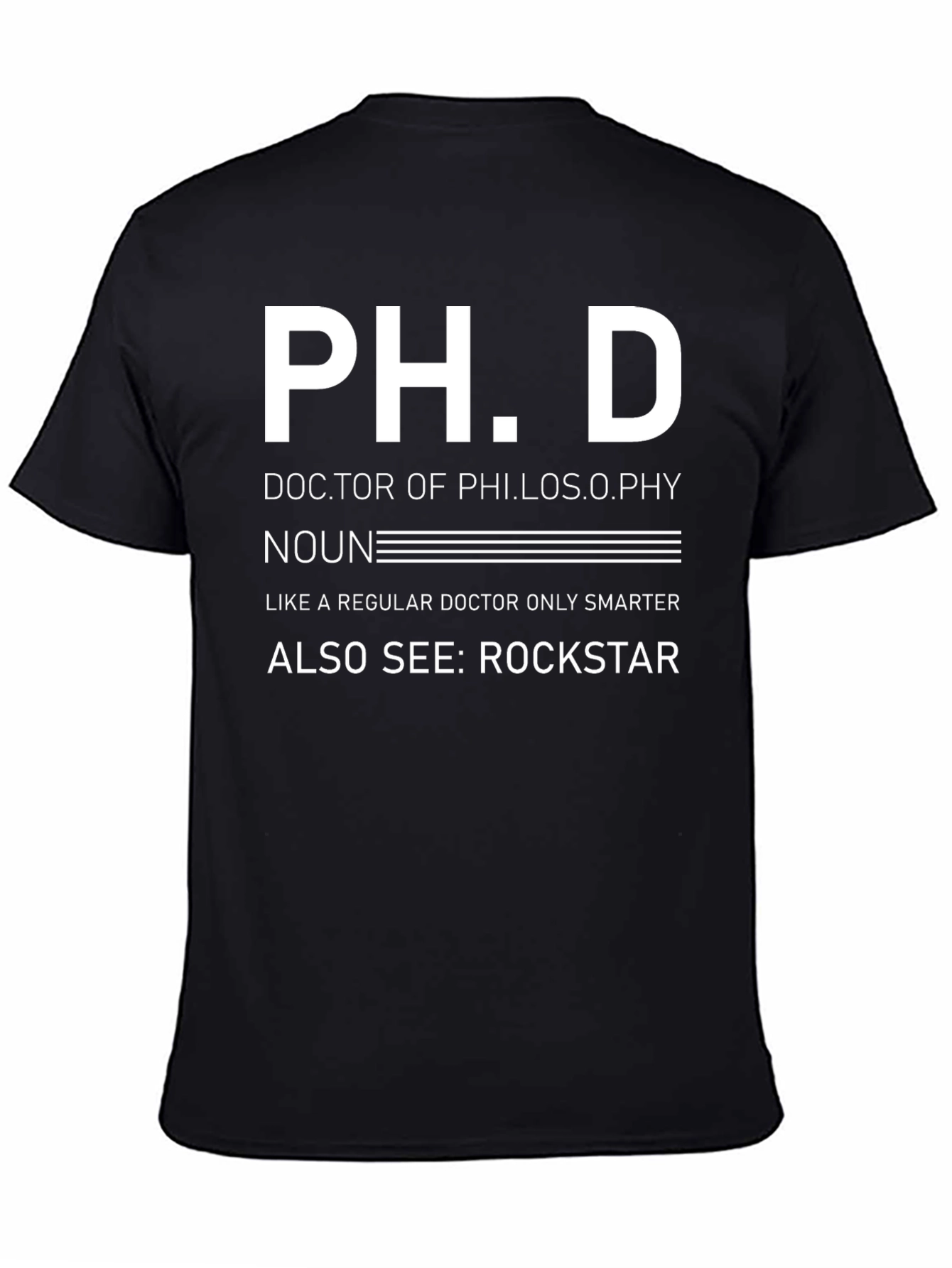 Ph.D. Definition Black T-Shirt