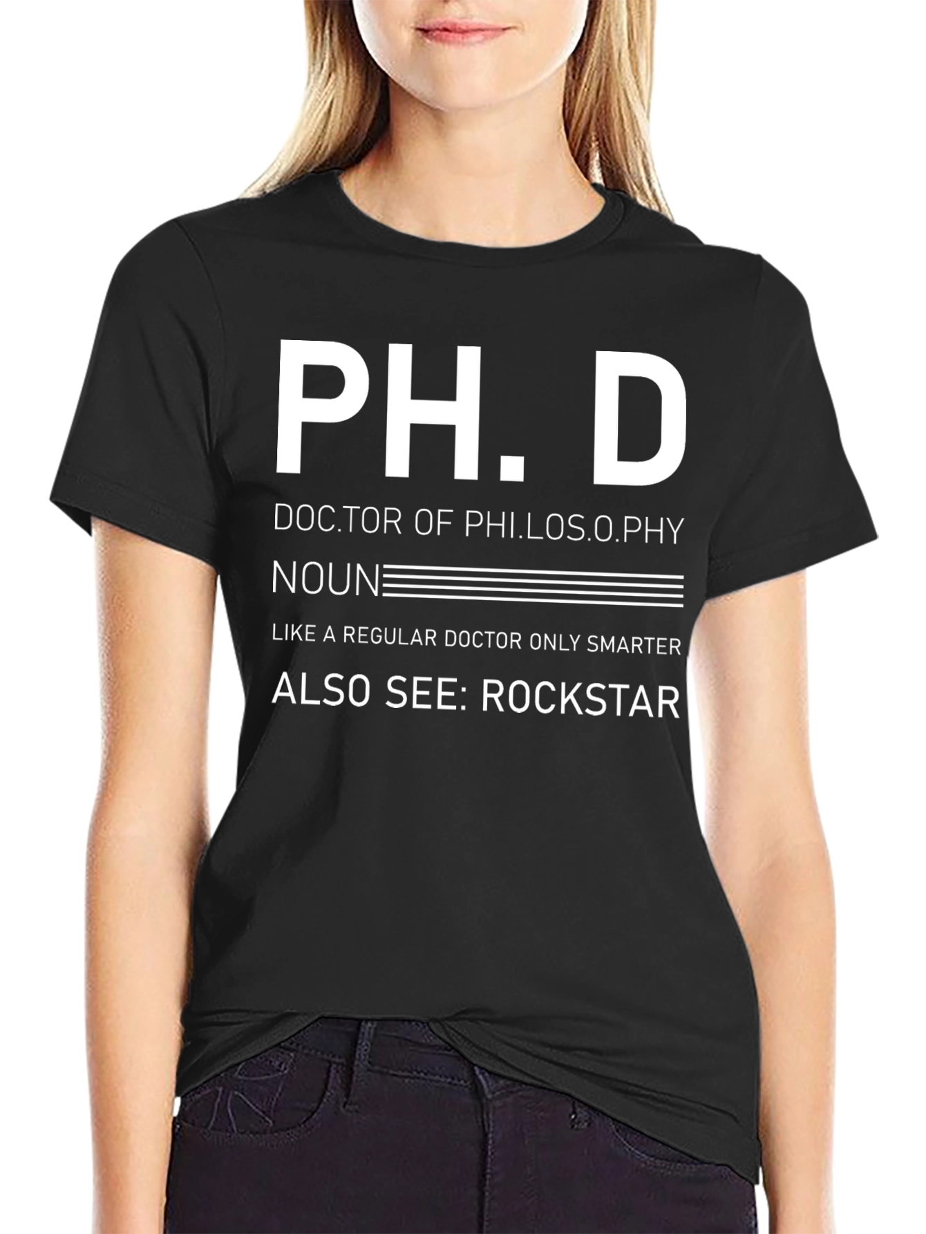 Ph.D. Definition Black T-Shirt