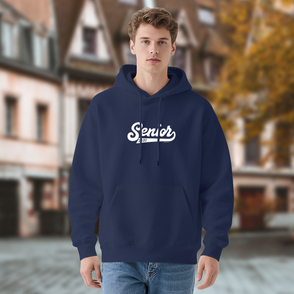 "Senior" Hoodie - Quote Typography Graphic Sweatshirt for Statement Makers