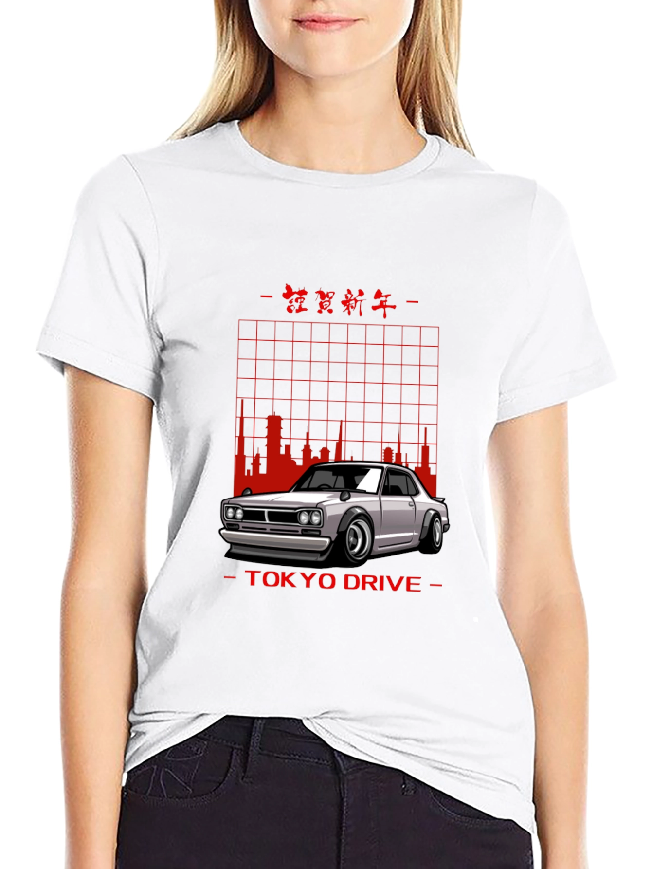 Tokyo Drive Car Graphic Black T-Shirt