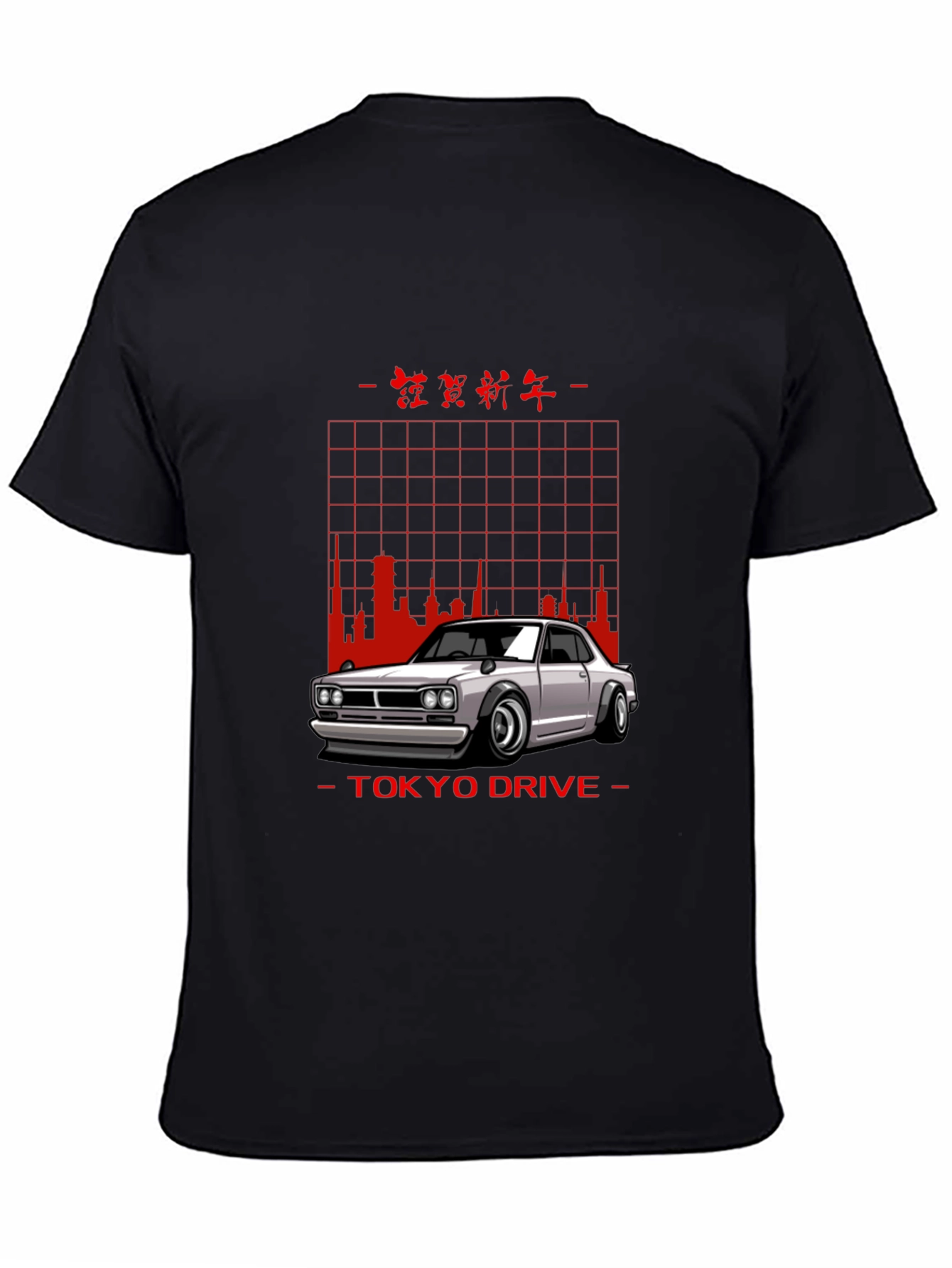 Tokyo Drive Car Graphic Black T-Shirt
