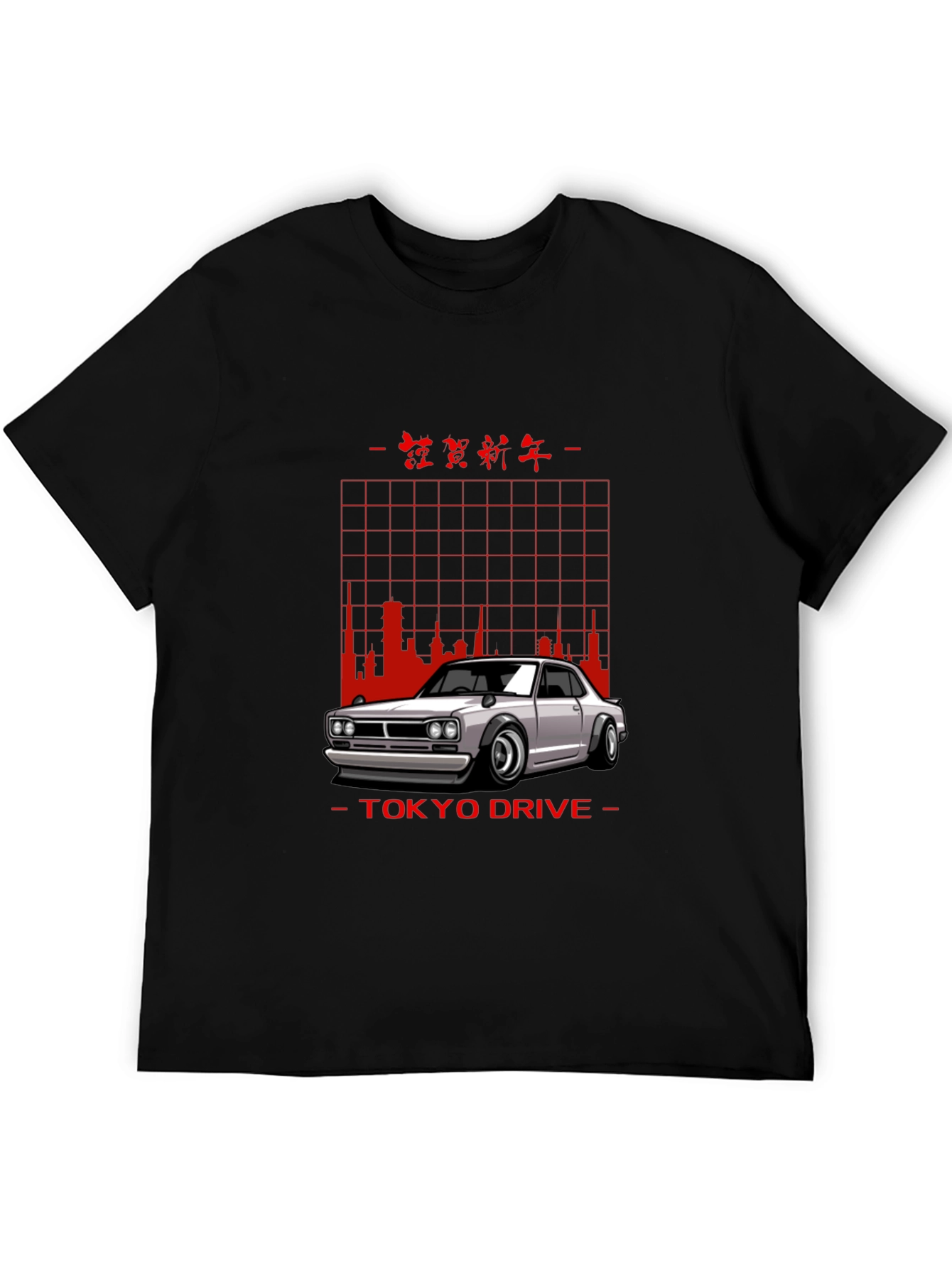 Tokyo Drive Car Graphic Black T-Shirt