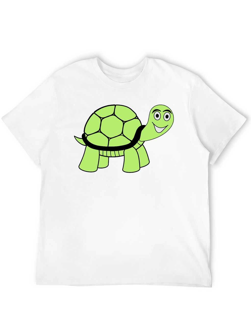 Cute Turtle Graphic T-Shirt - Black Cotton Tee