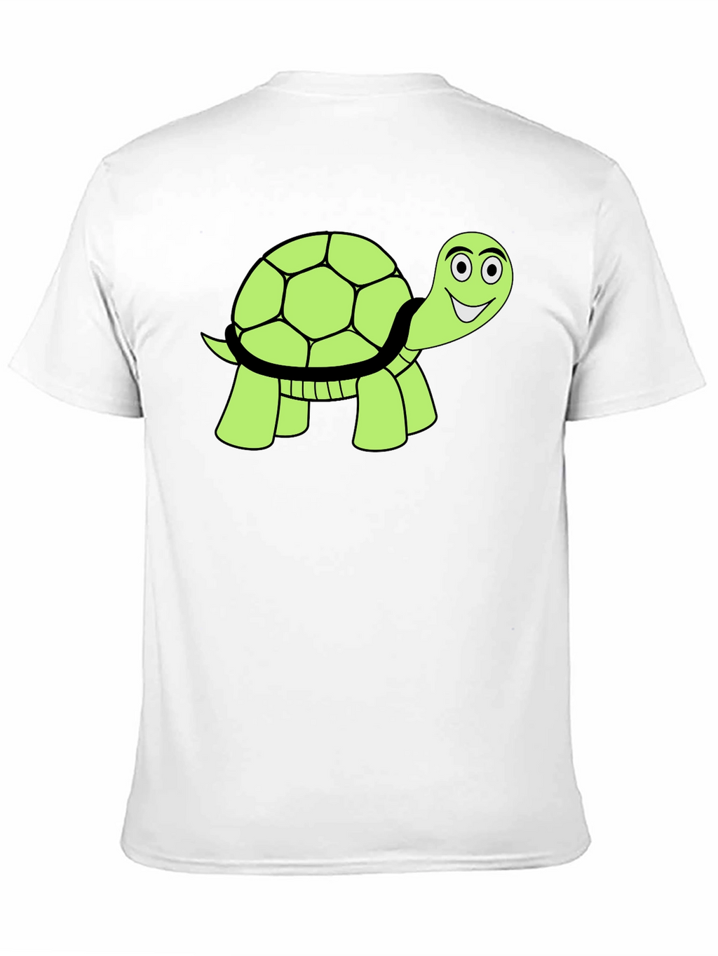 Cute Turtle Graphic T-Shirt - Black Cotton Tee