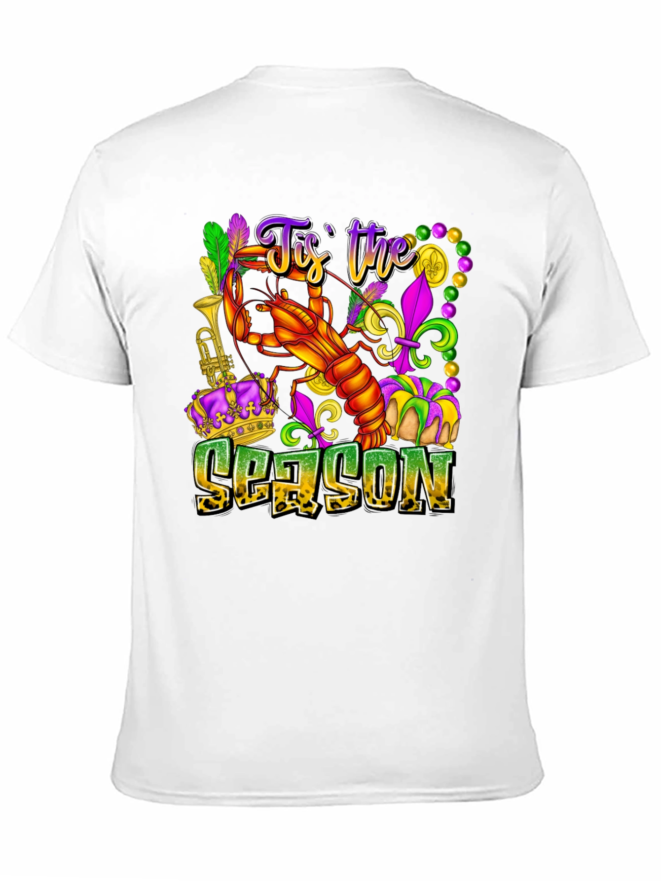 Mardi Gras Lobster T-Shirt - Tis the Season