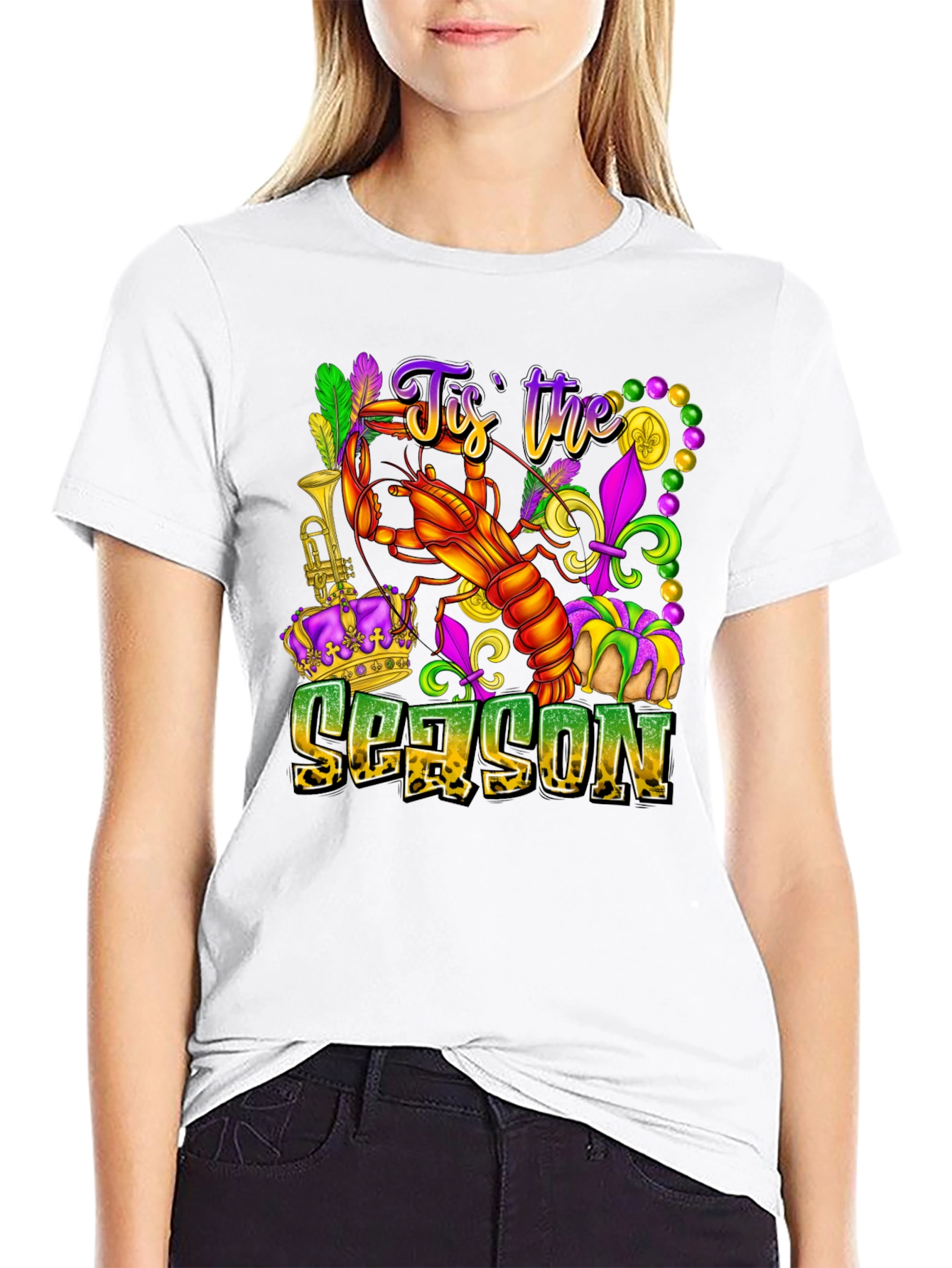 Mardi Gras Lobster T-Shirt - Tis the Season