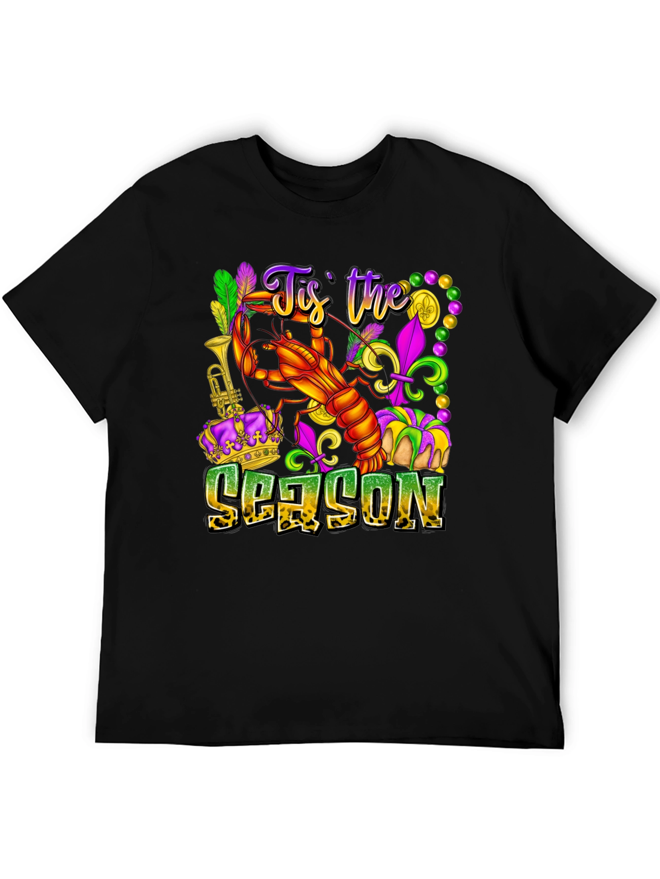 Mardi Gras Lobster T-Shirt - Tis the Season