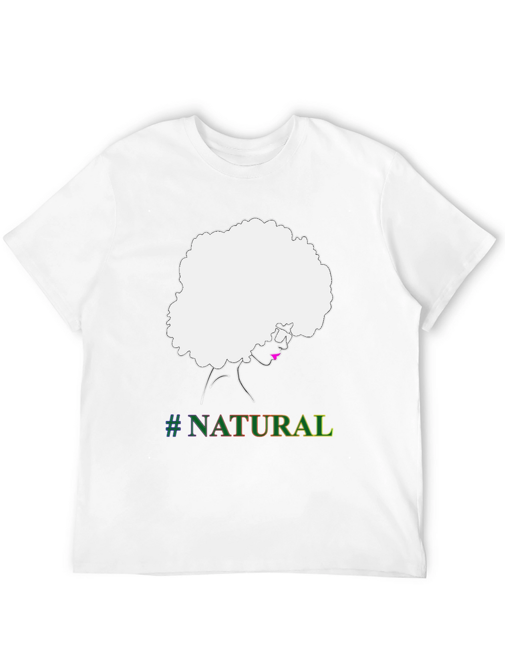Natural Afro T-Shirt - Black Graphic Tee