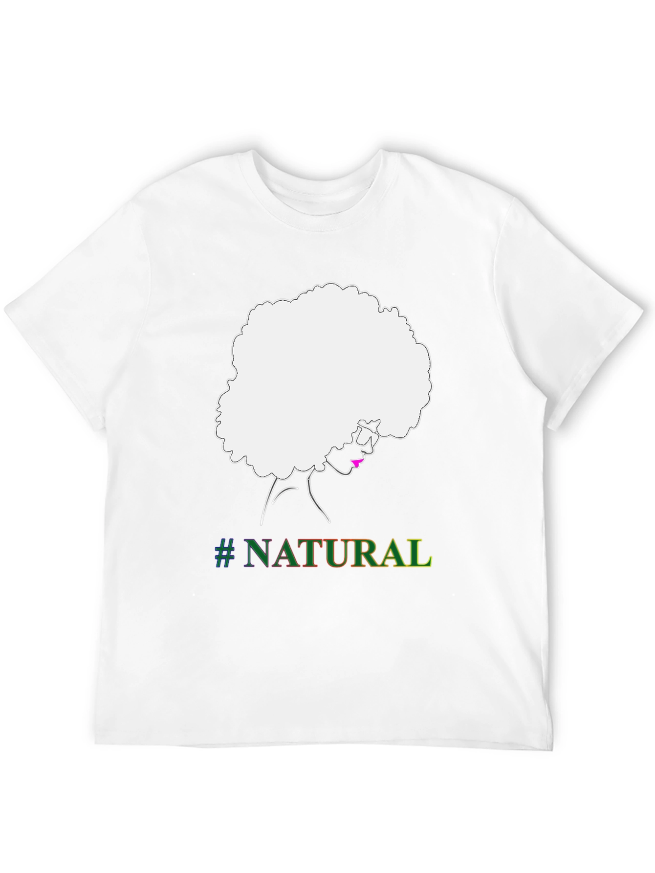 Natural Afro T-Shirt - Black Graphic Tee