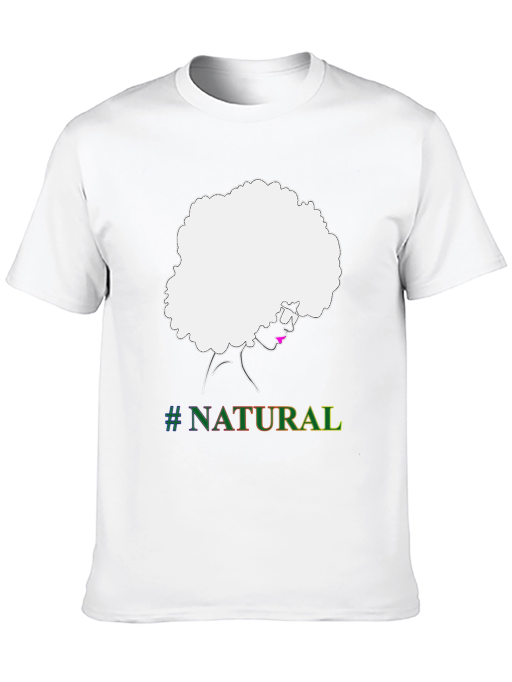 Natural Afro T-Shirt - Black Graphic Tee