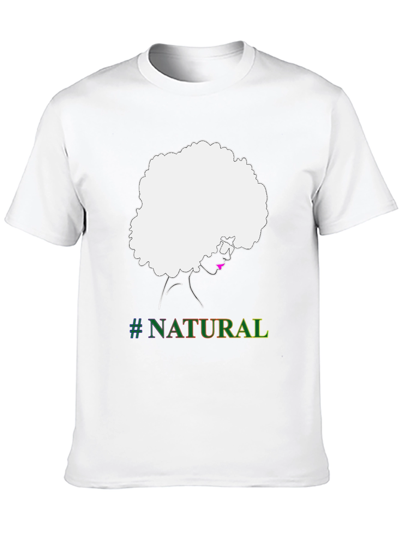 Natural Afro T-Shirt - Black Graphic Tee