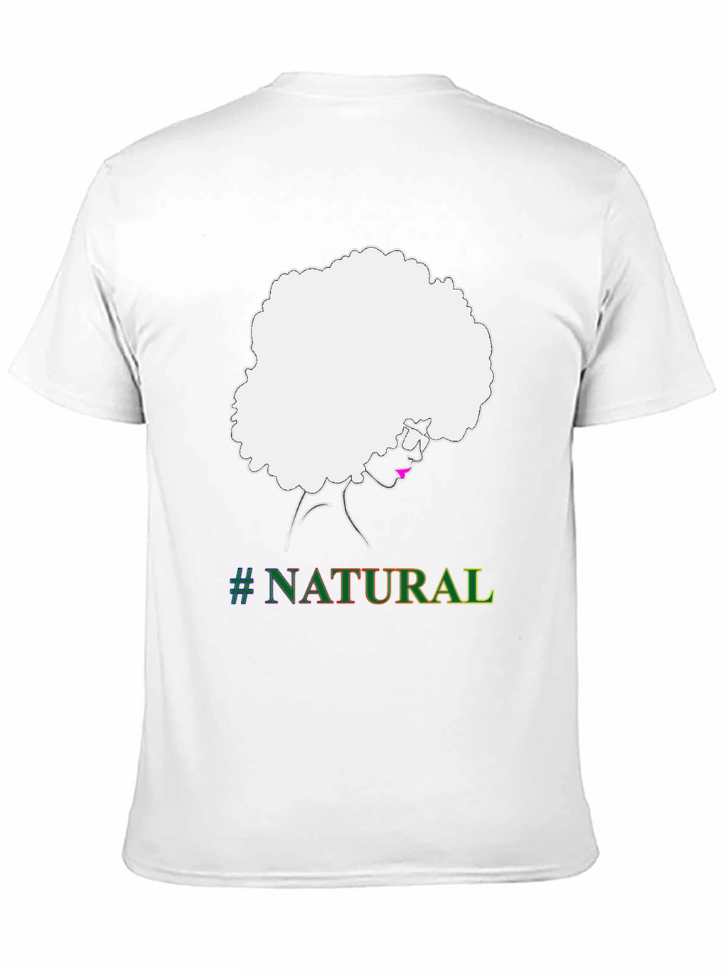 Natural Afro T-Shirt - Black Graphic Tee