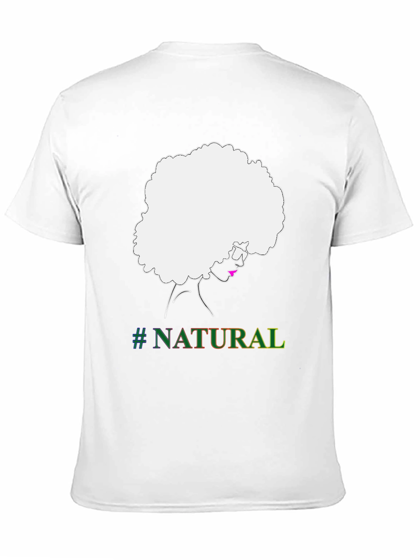 Natural Afro T-Shirt - Black Graphic Tee