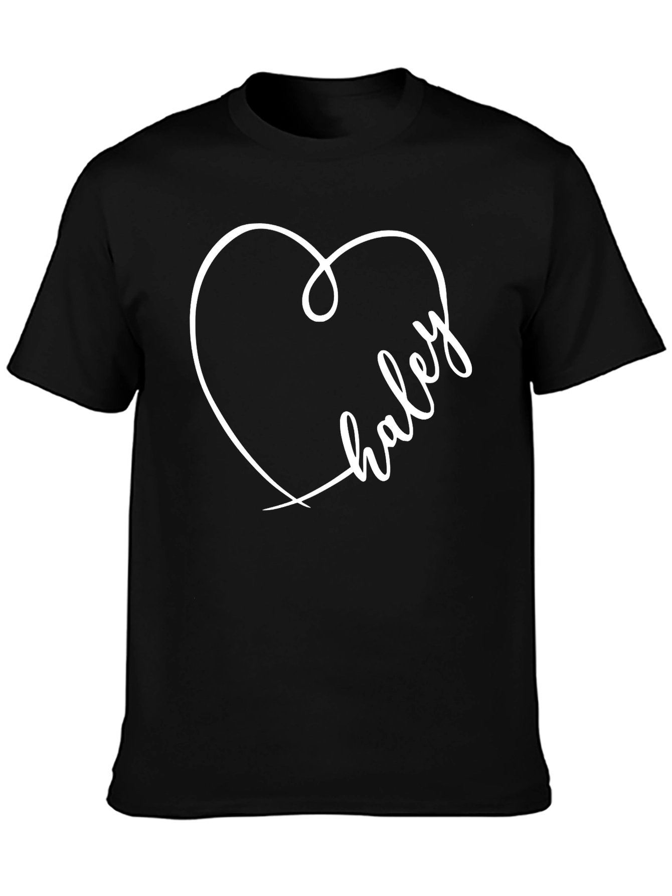 Haley Heart Tee - Stylish Personalized T-Shirt