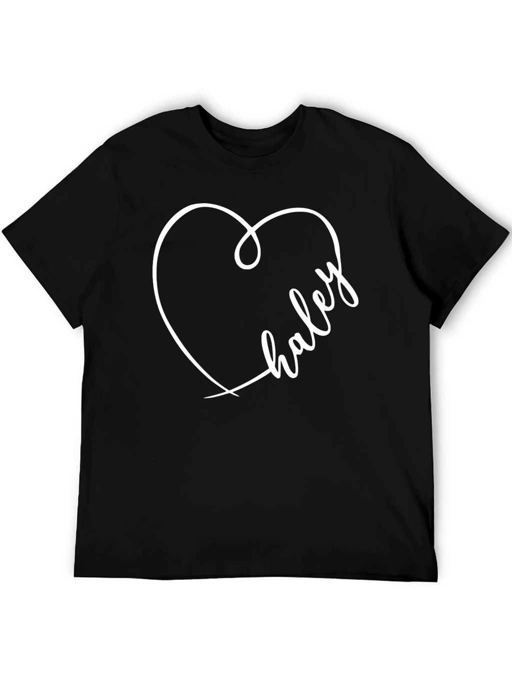 Haley Heart Tee - Stylish Personalized T-Shirt