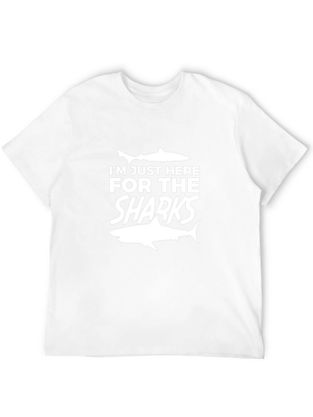 Im Just Here For The Sharks Graphic Tee