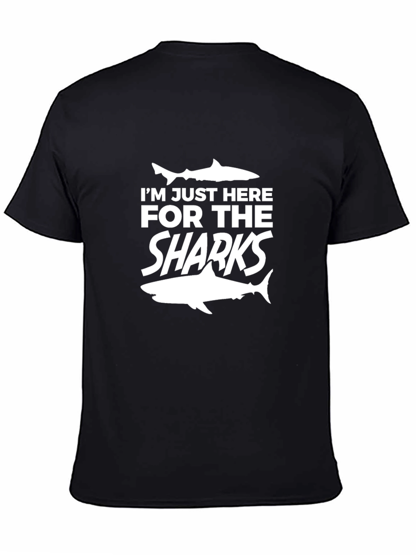 Im Just Here For The Sharks Graphic Tee