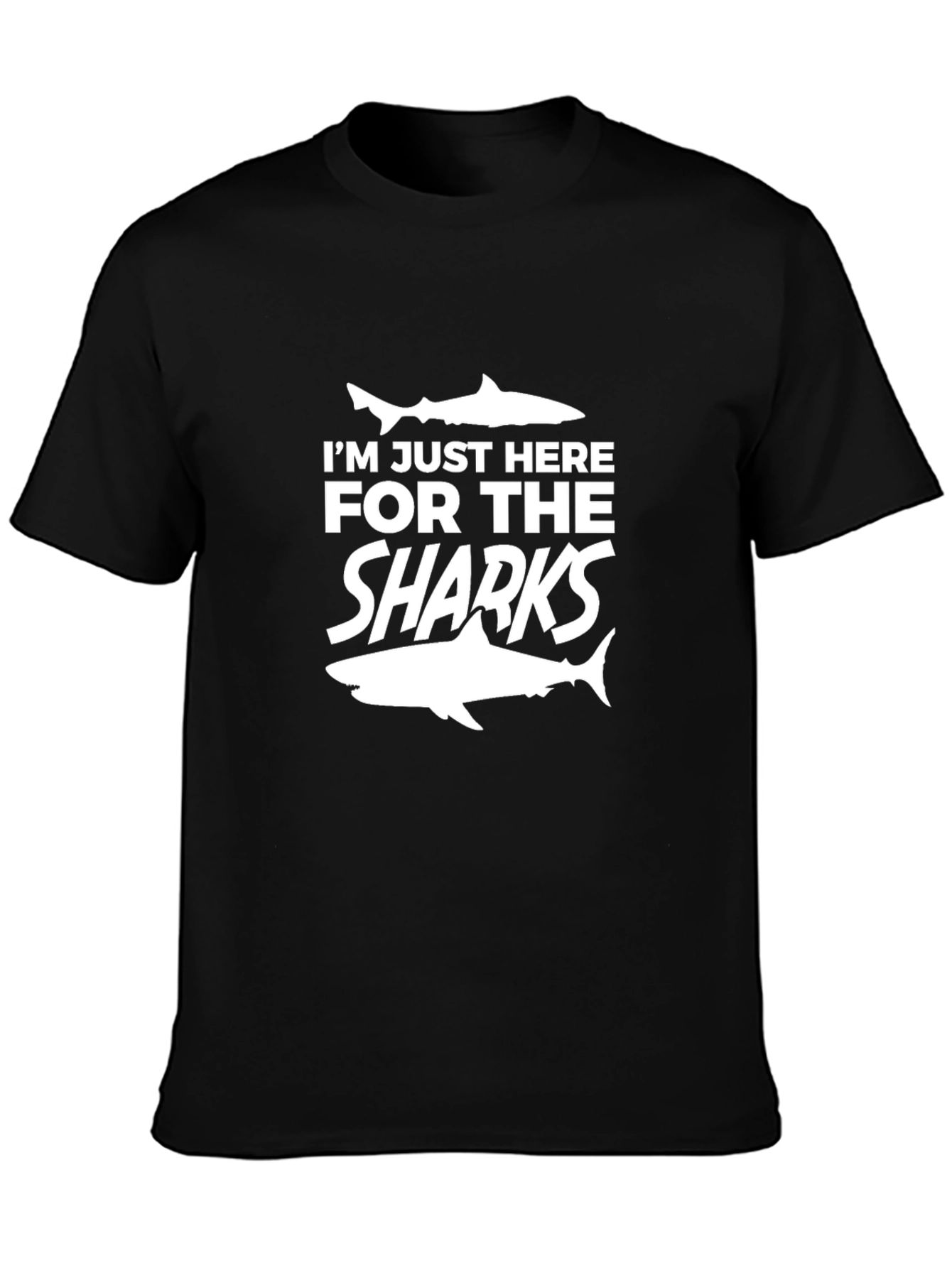 Im Just Here For The Sharks Graphic Tee
