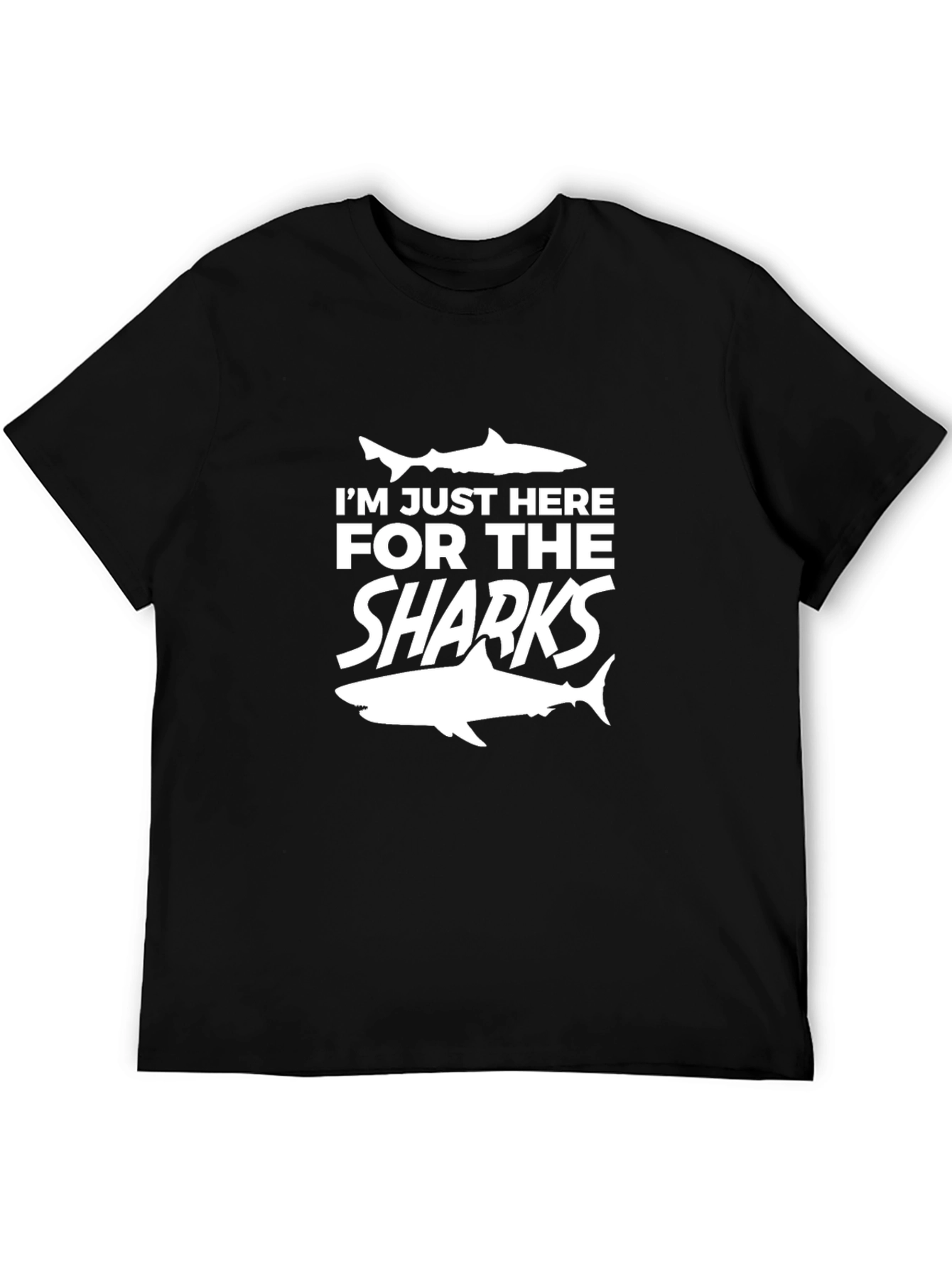Im Just Here For The Sharks Graphic Tee