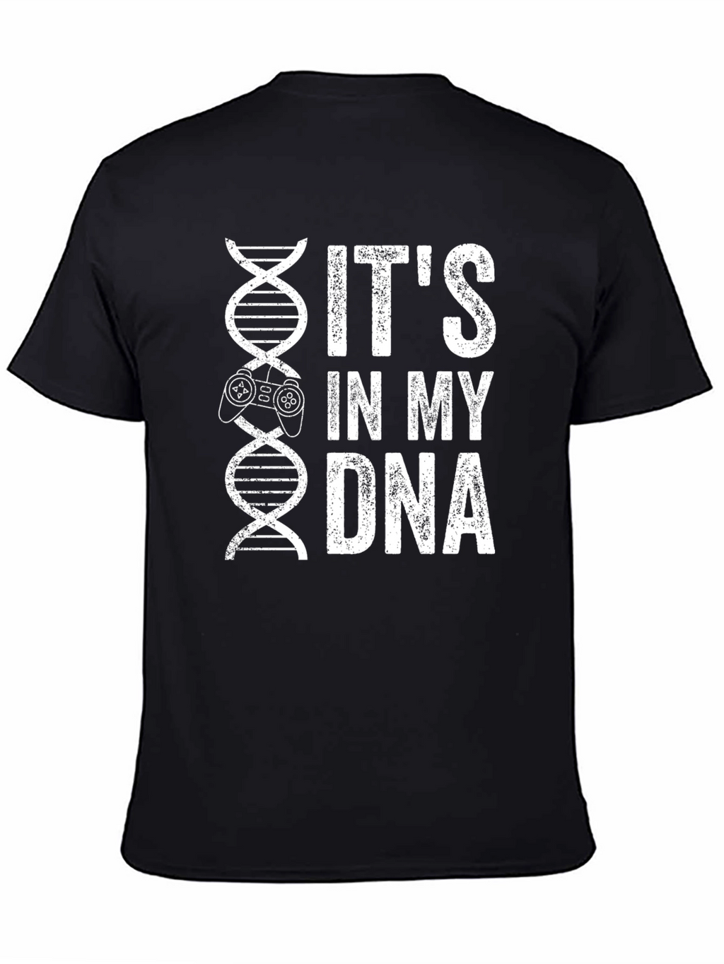 Gamer DNA T-Shirt - Black Cotton Graphic Tee