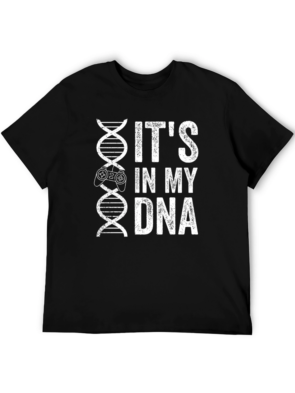 Gamer DNA T-Shirt - Black Cotton Graphic Tee