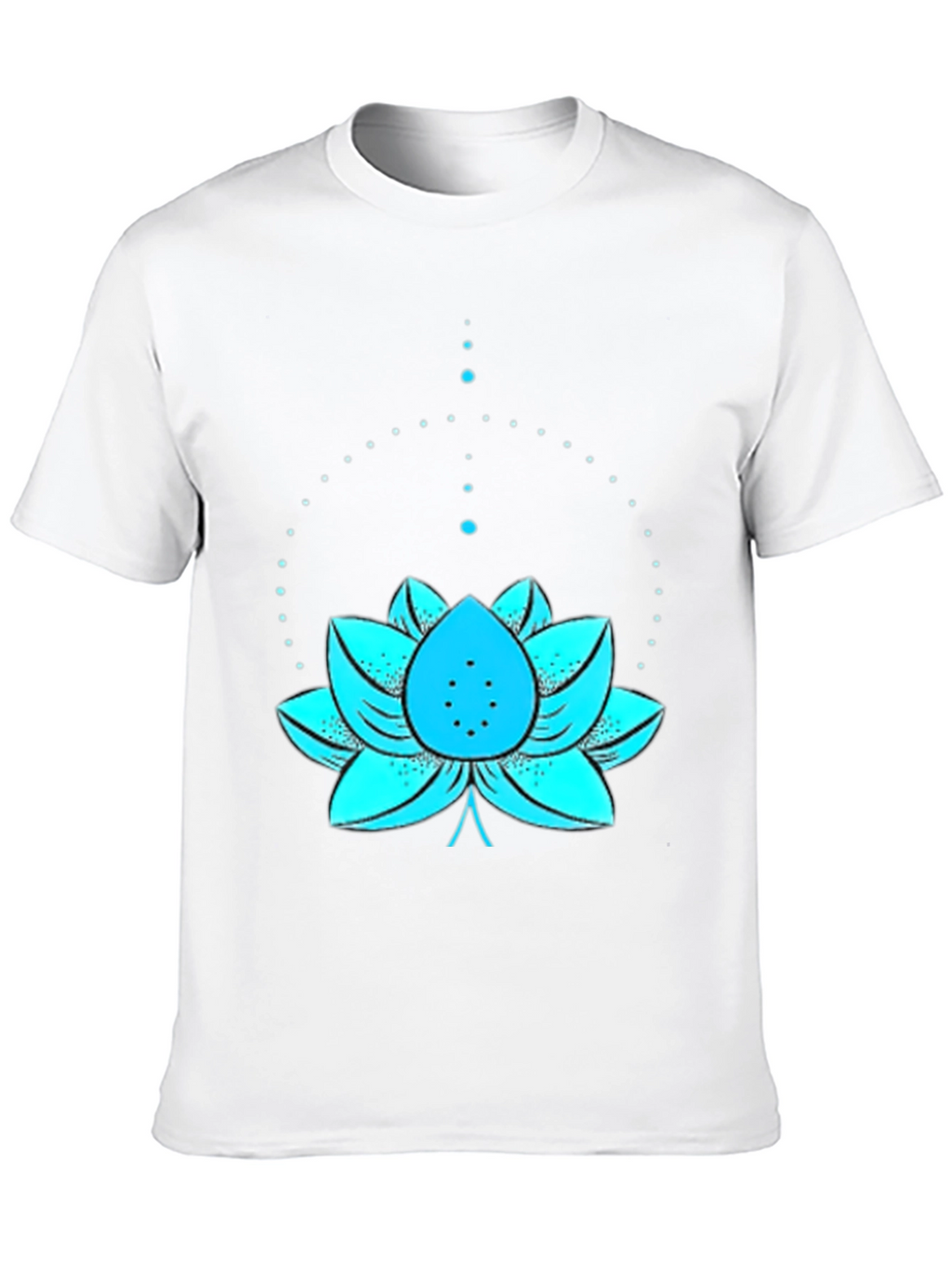 Lotus Flower Graphic Tee - Black