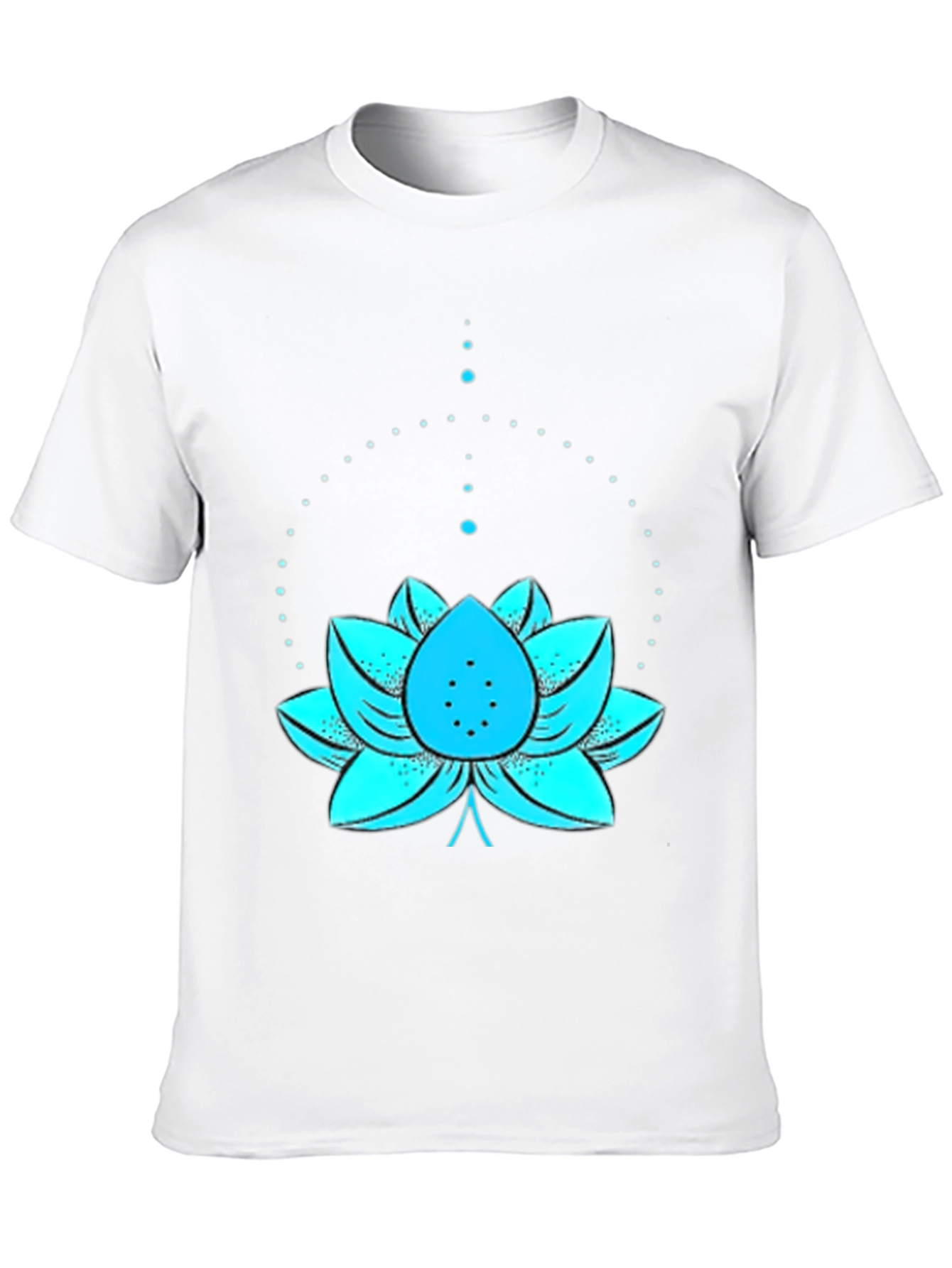 Lotus Flower Graphic Tee - Black