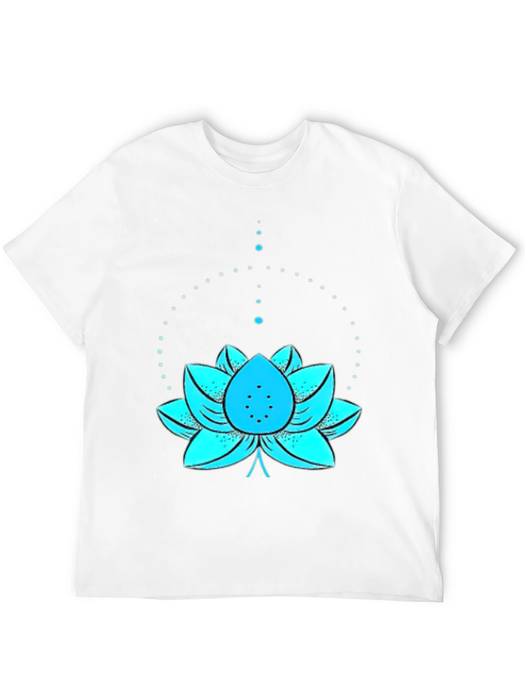 Lotus Flower Graphic Tee - Black