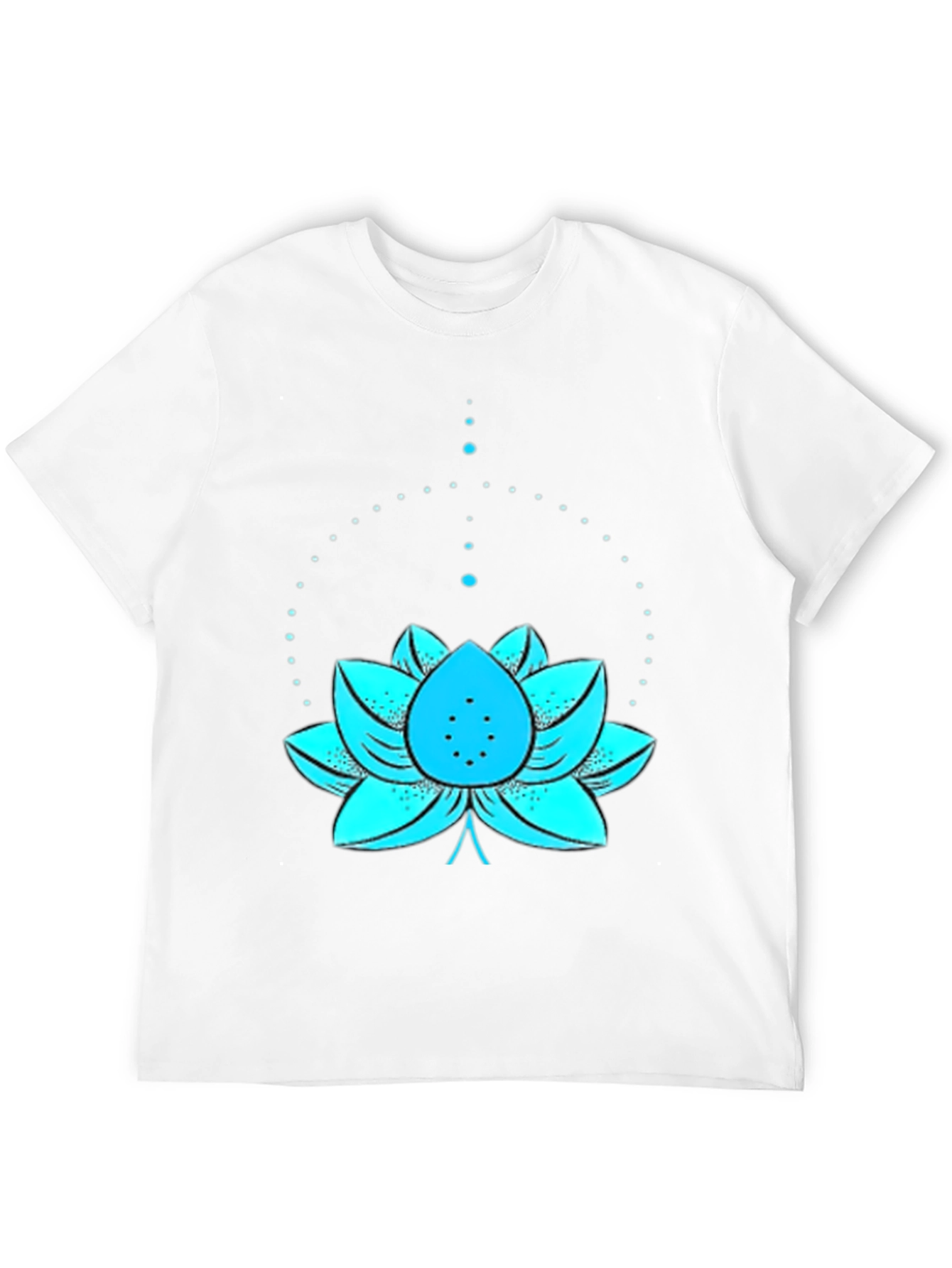 Lotus Flower Graphic Tee - Black