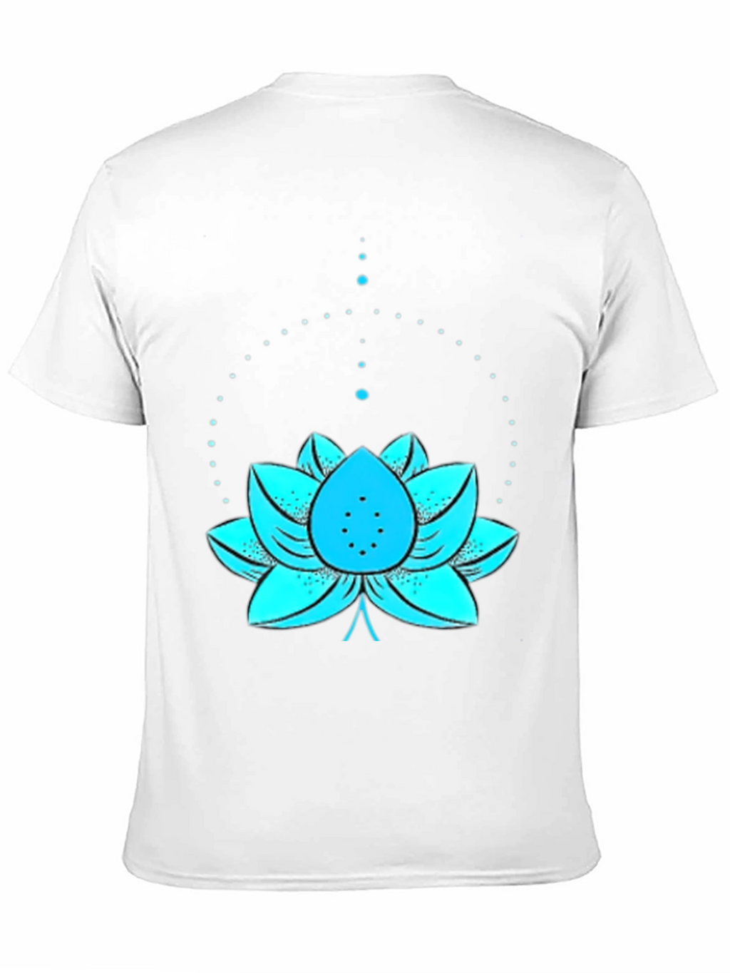 Lotus Flower Graphic Tee - Black