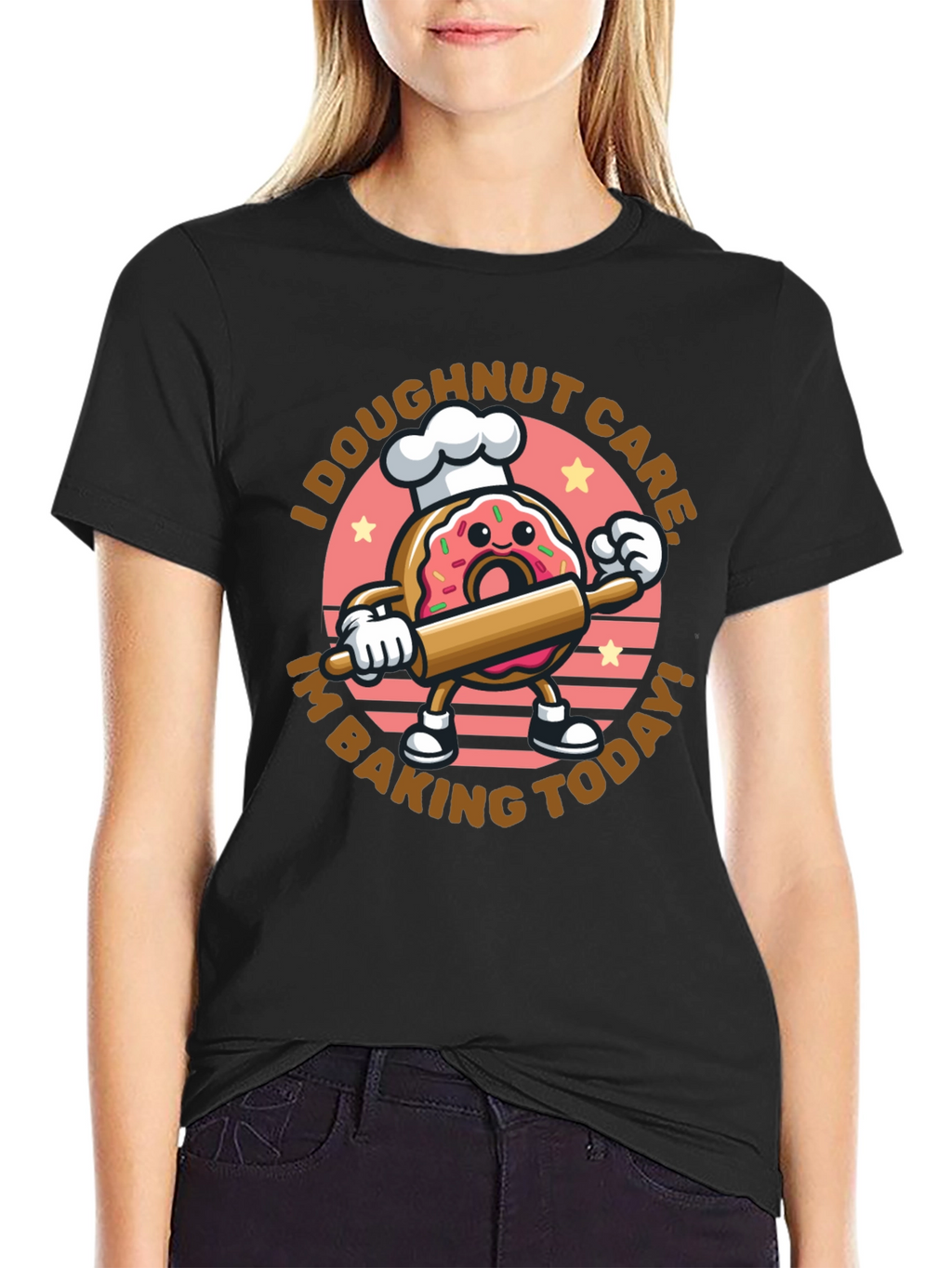 I Doughnut Care Baking T-Shirt Funny Baking Tee