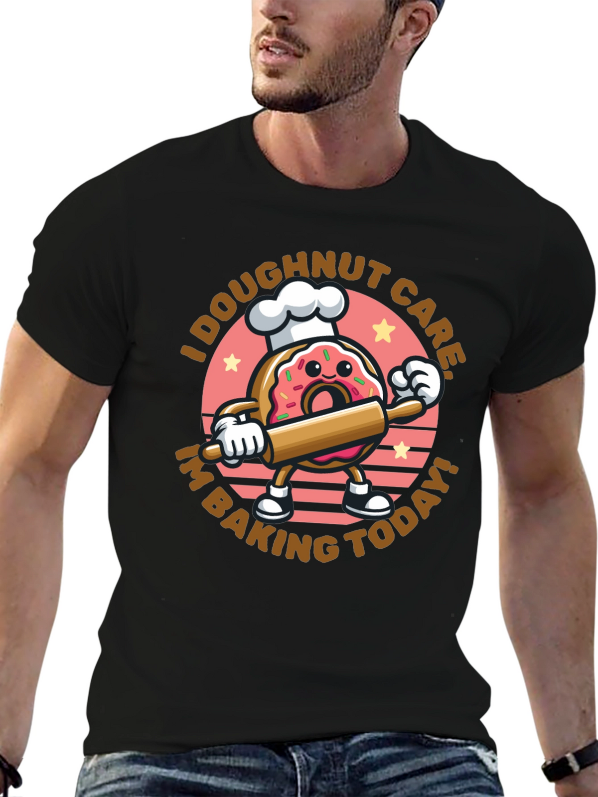 I Doughnut Care Baking T-Shirt Funny Baking Tee