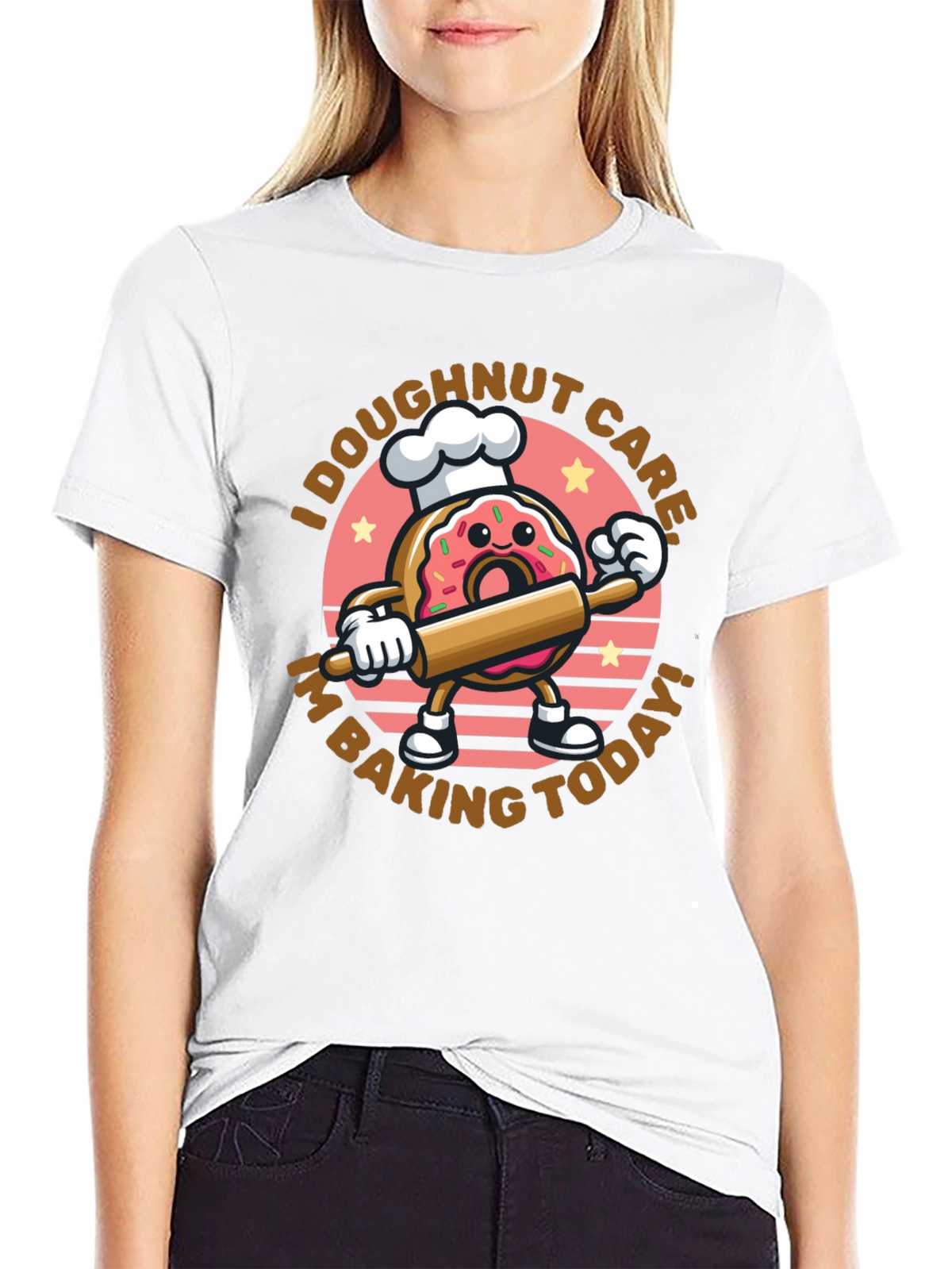 I Doughnut Care Baking T-Shirt Funny Baking Tee