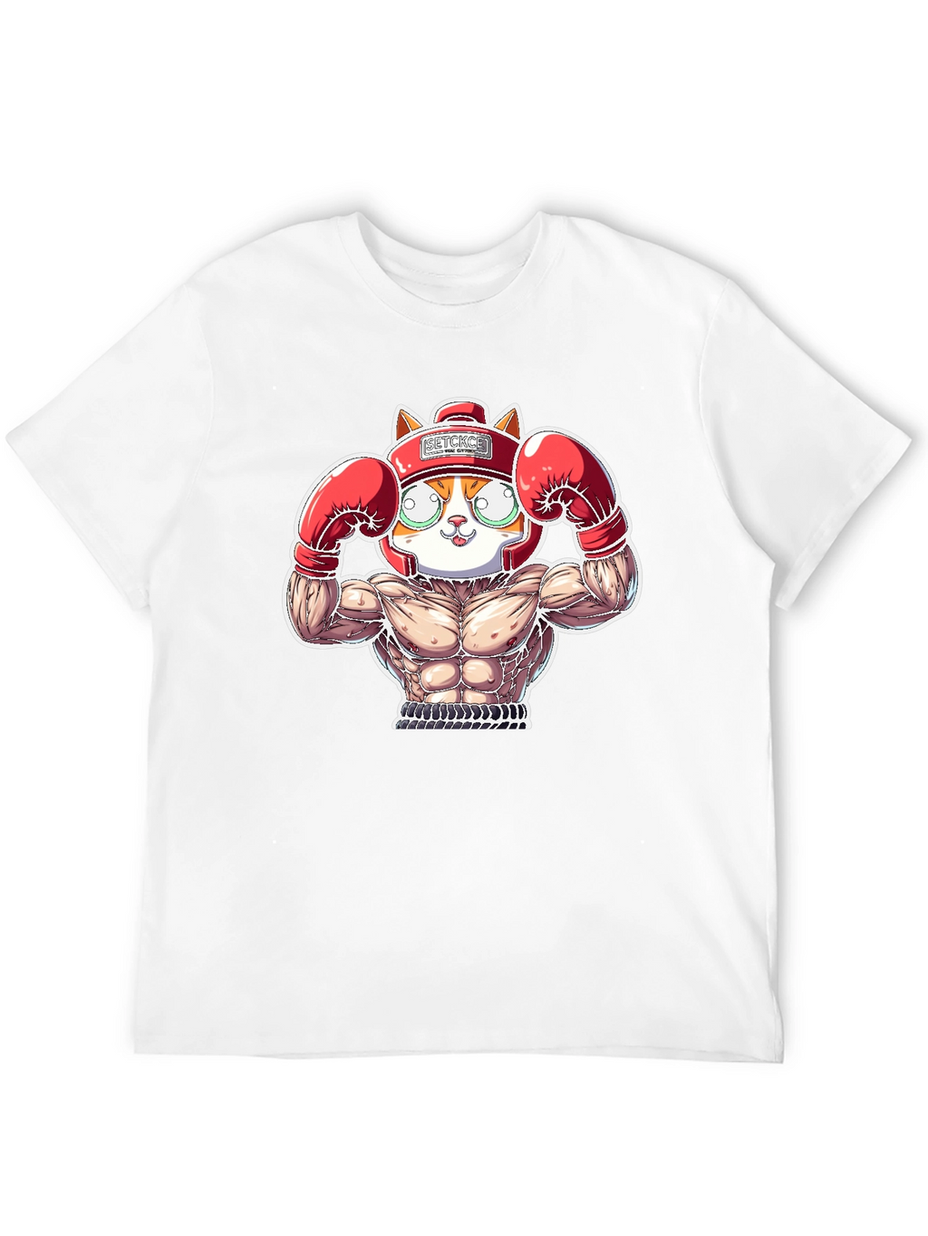 Boxer Cat Graphic Tee - Funny Animal T-Shirt
