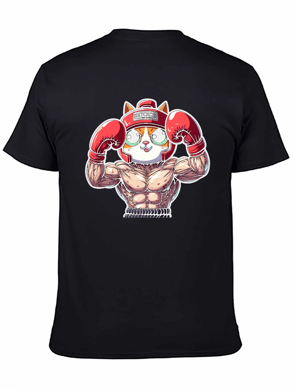 Boxer Cat Graphic Tee - Funny Animal T-Shirt