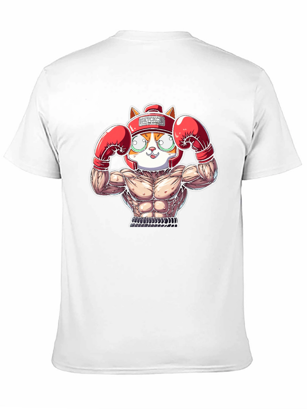 Boxer Cat Graphic Tee - Funny Animal T-Shirt
