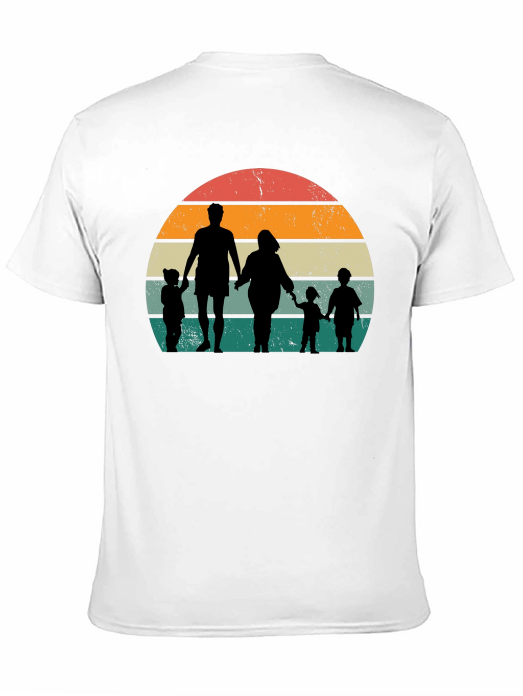 Family Silhouette Sunset T-Shirt