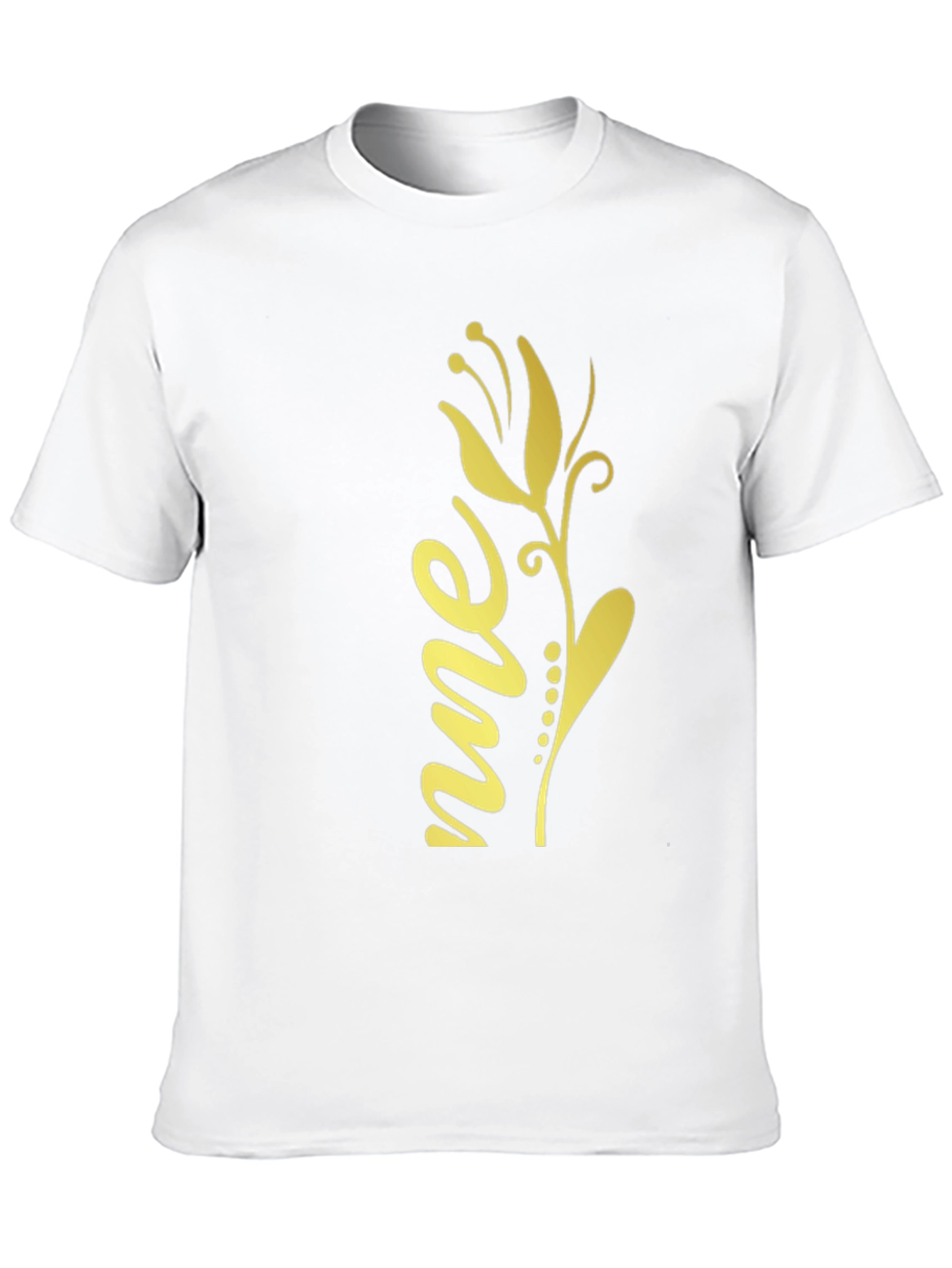 Floral Script Graphic Tee - Black Unisex
