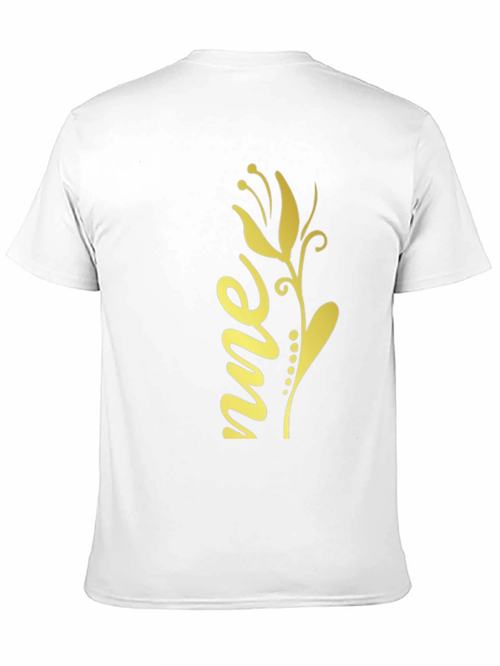 Floral Script Graphic Tee - Black Unisex