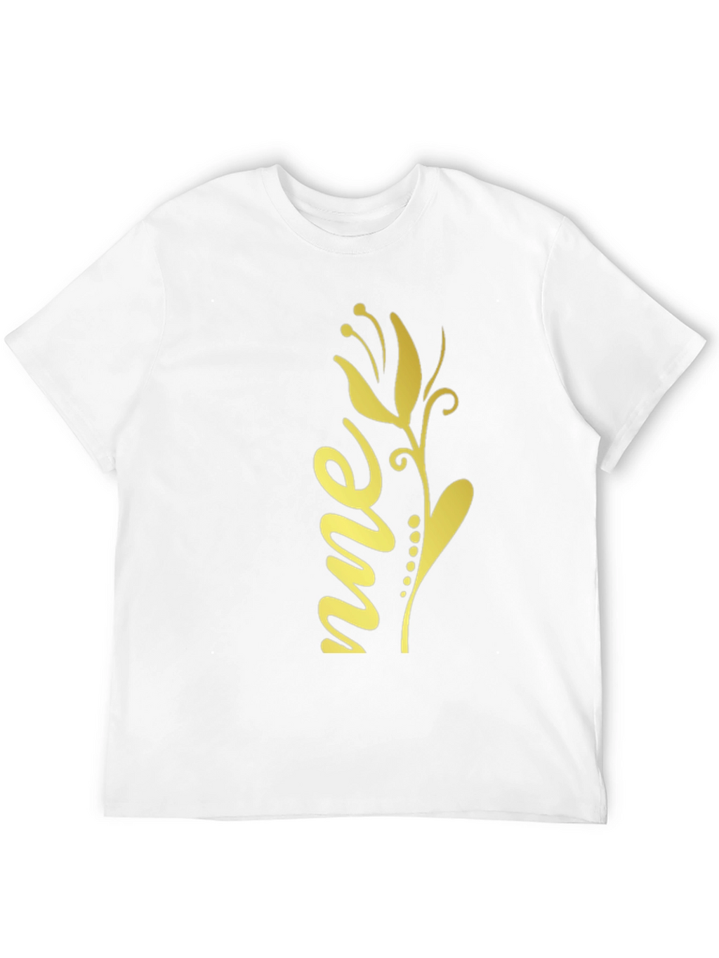 Floral Script Graphic Tee - Black Unisex
