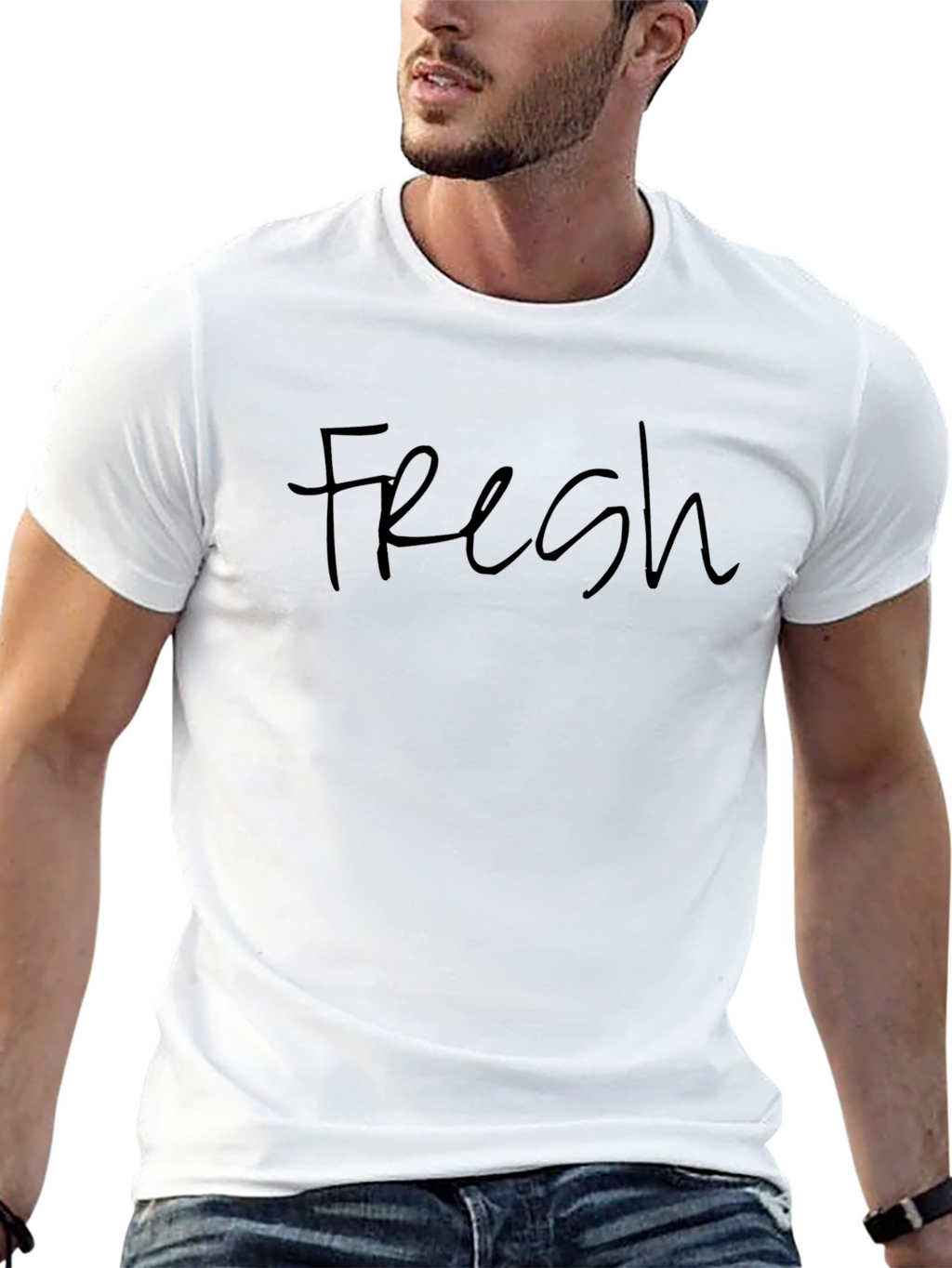 Fresh Graphic Tee - Black Casual Shirt