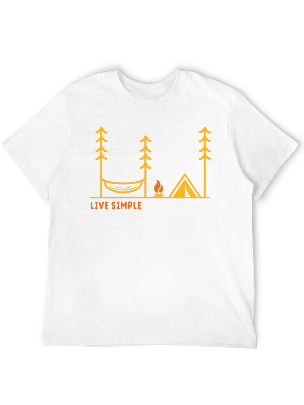Live Simple Camping T-Shirt - Black