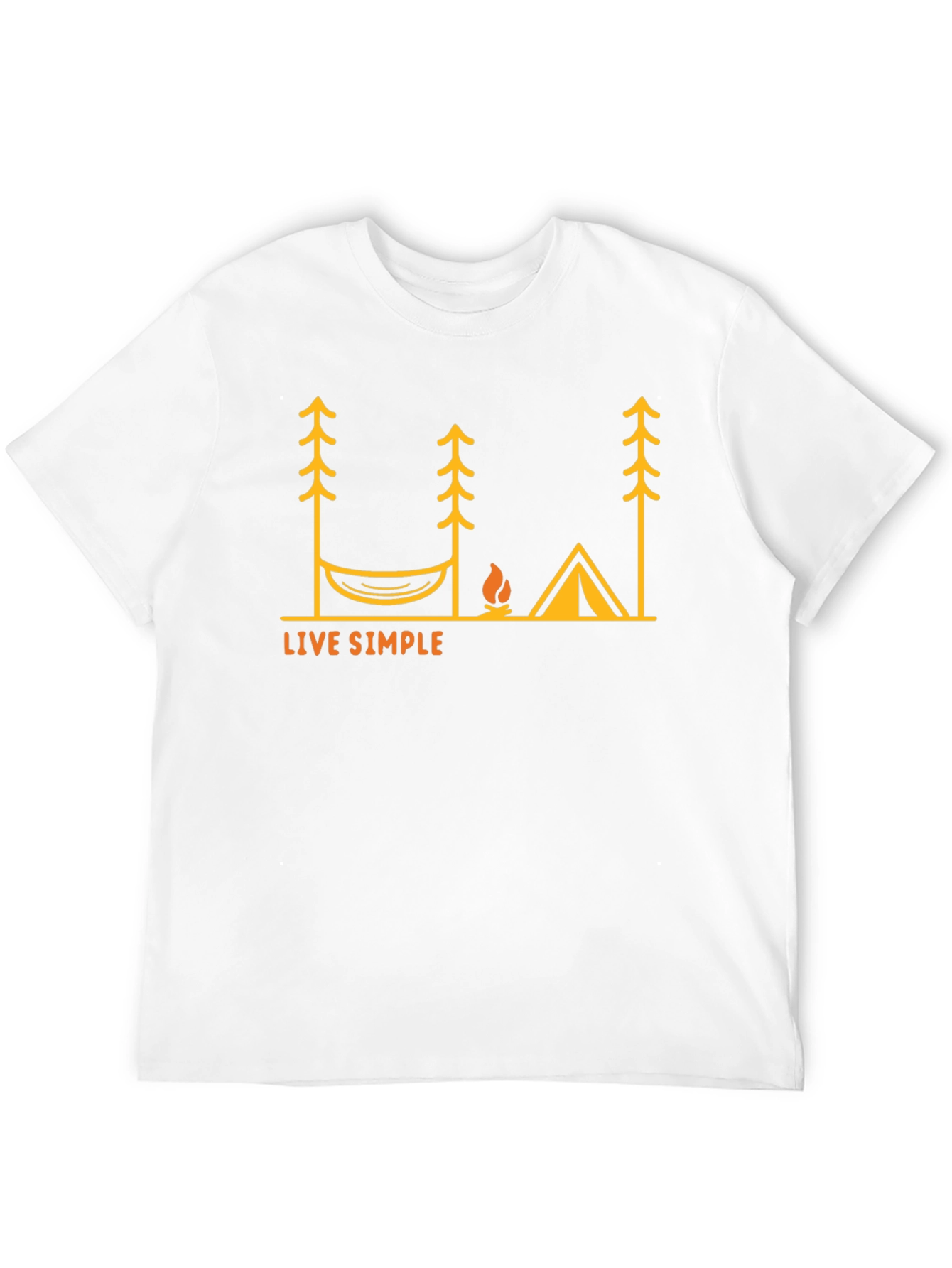 Live Simple Camping T-Shirt - Black