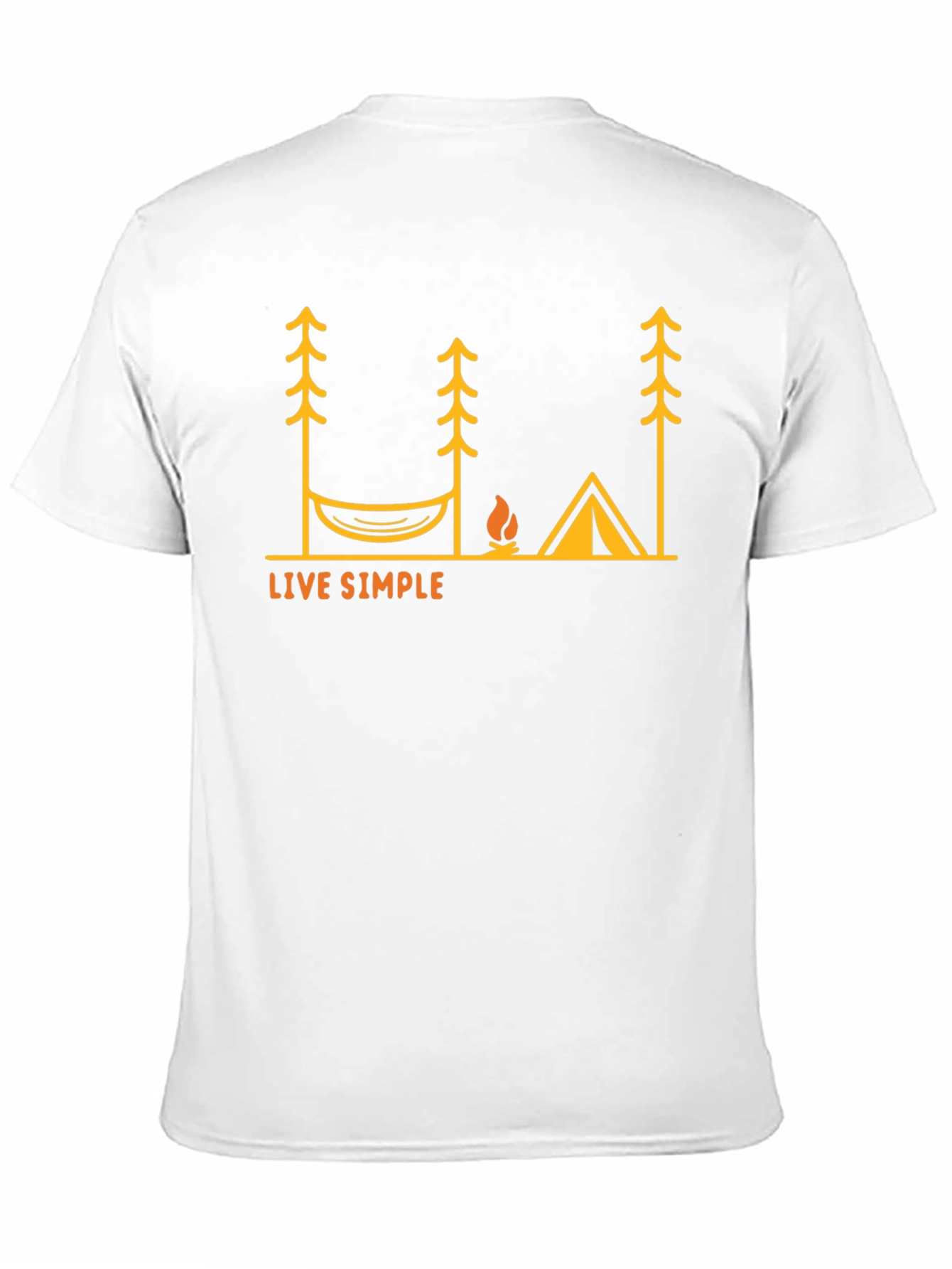 Live Simple Camping T-Shirt - Black