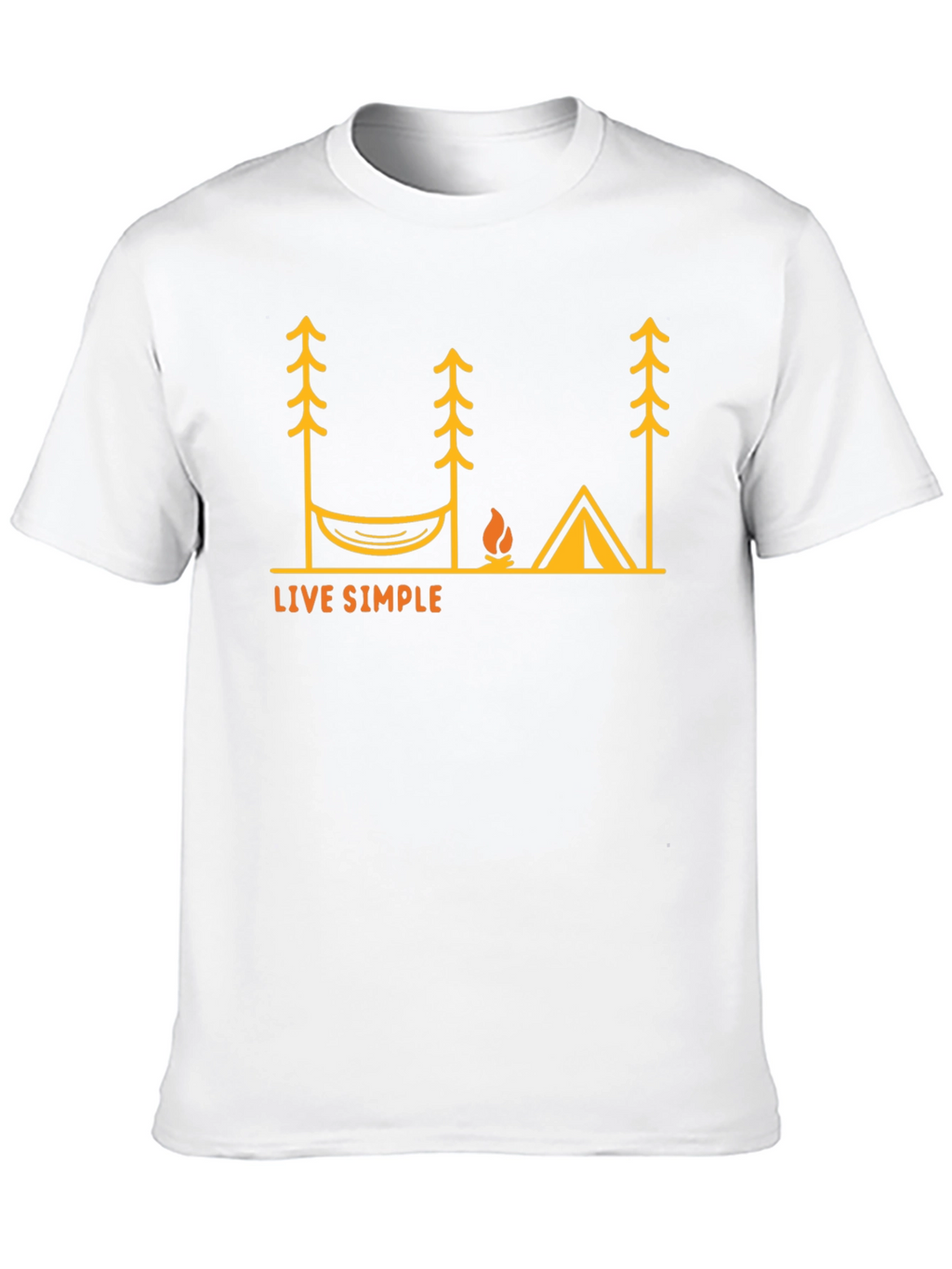 Live Simple Camping T-Shirt - Black
