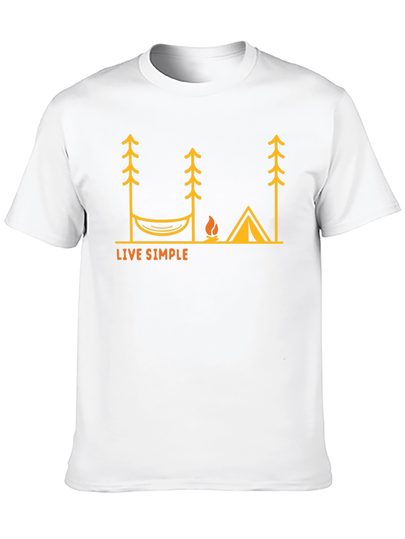 Live Simple Camping T-Shirt - Black