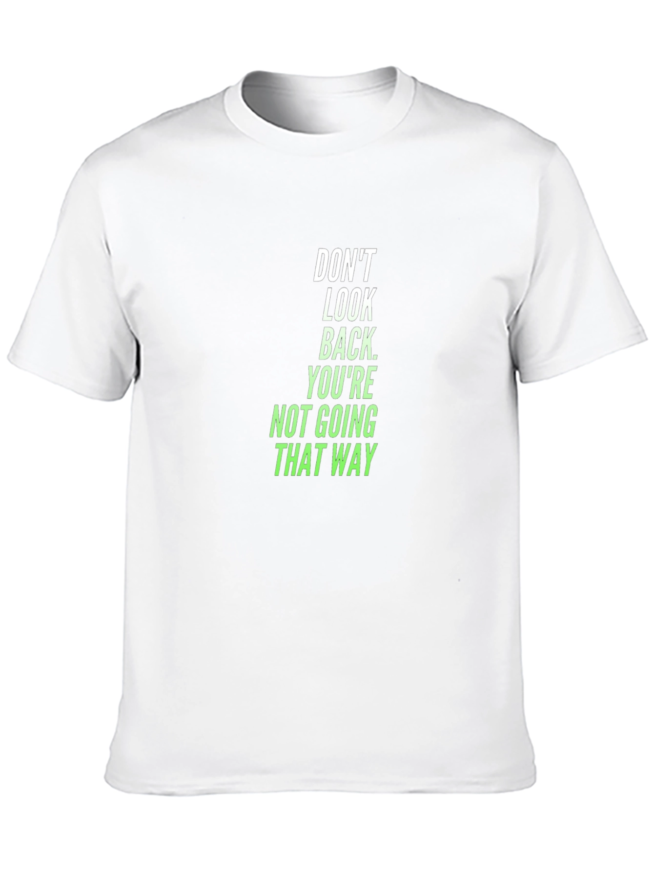 Dont Look Back Graphic Tee - Motivation Black T-Shirt