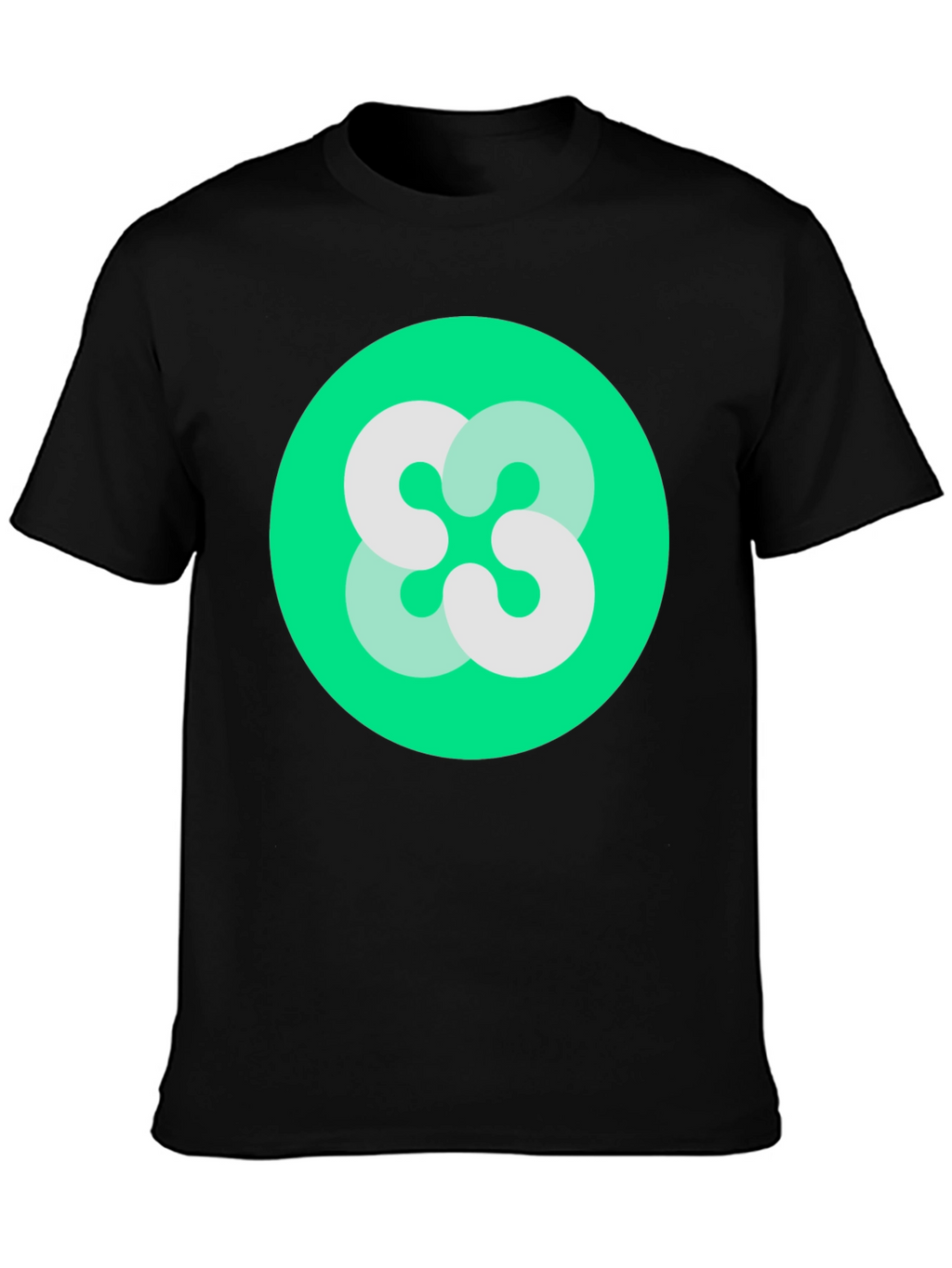 Abstract Logo Black T-Shirt